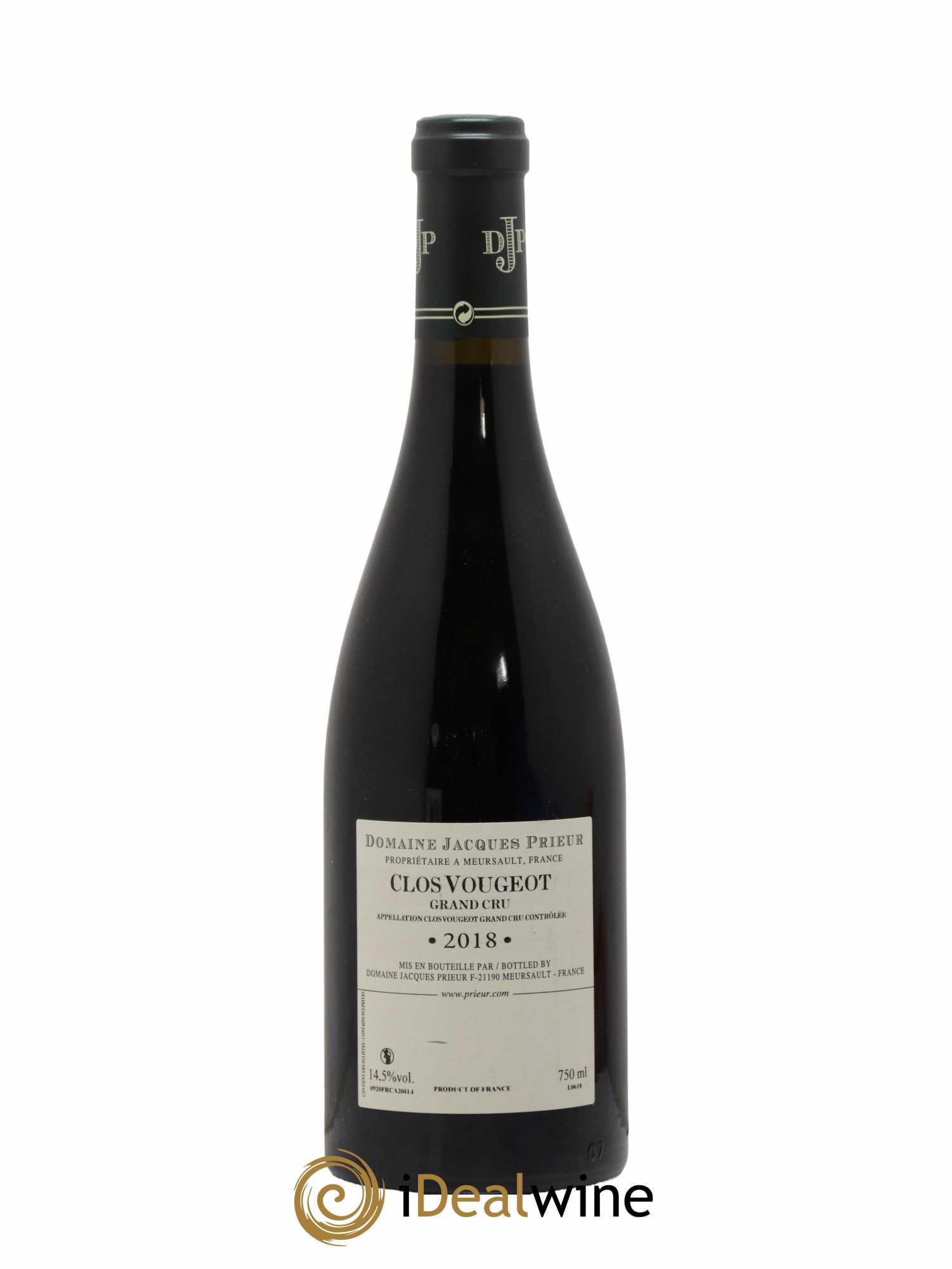 Clos de Vougeot Grand Cru Jacques Prieur (Domaine) 2018 - Lot de 1 bouteille - 1