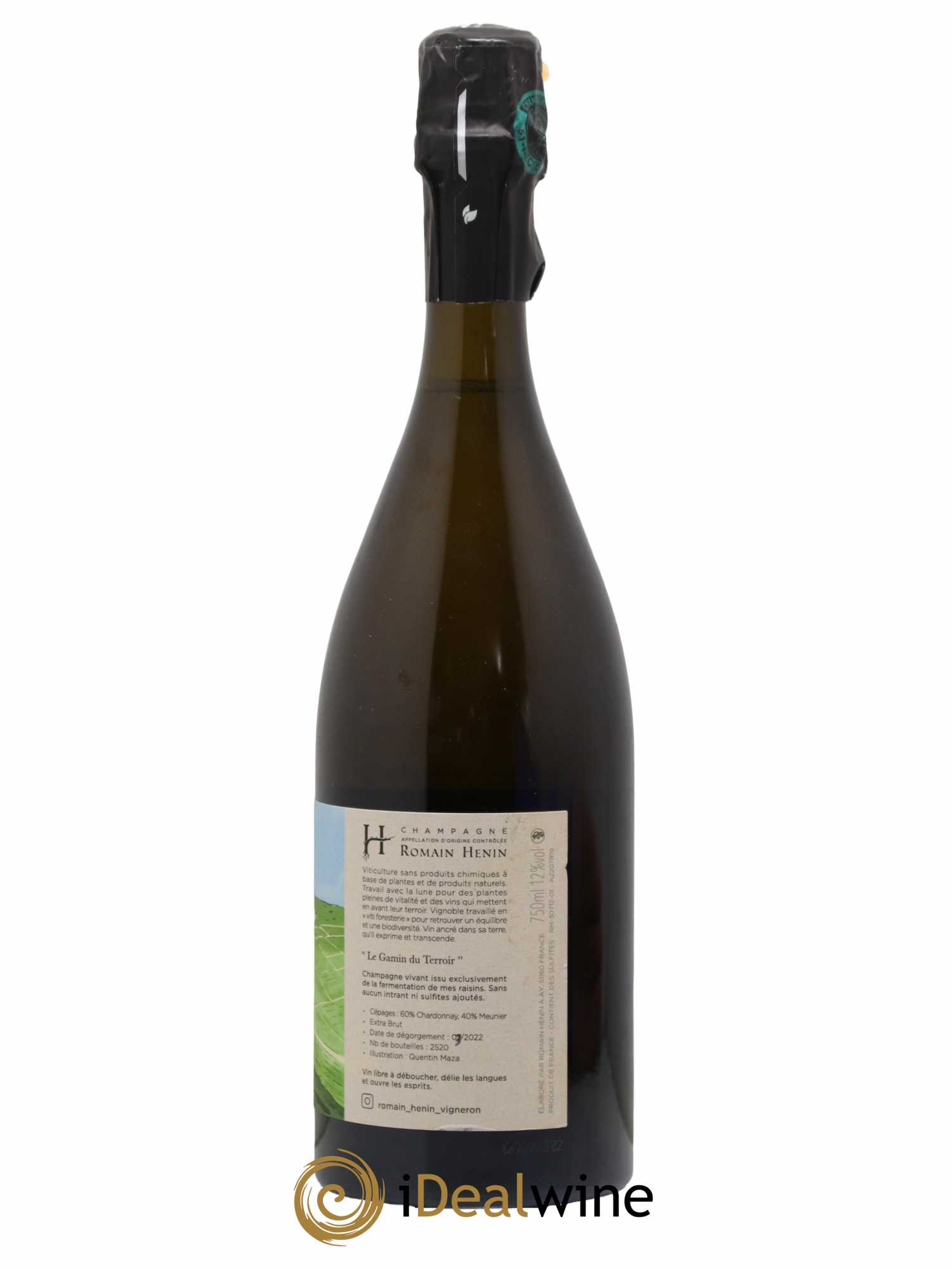 Gamin du Terroir Romain Henin Chardonnay Meunier - Lot de 1 bouteille - 1