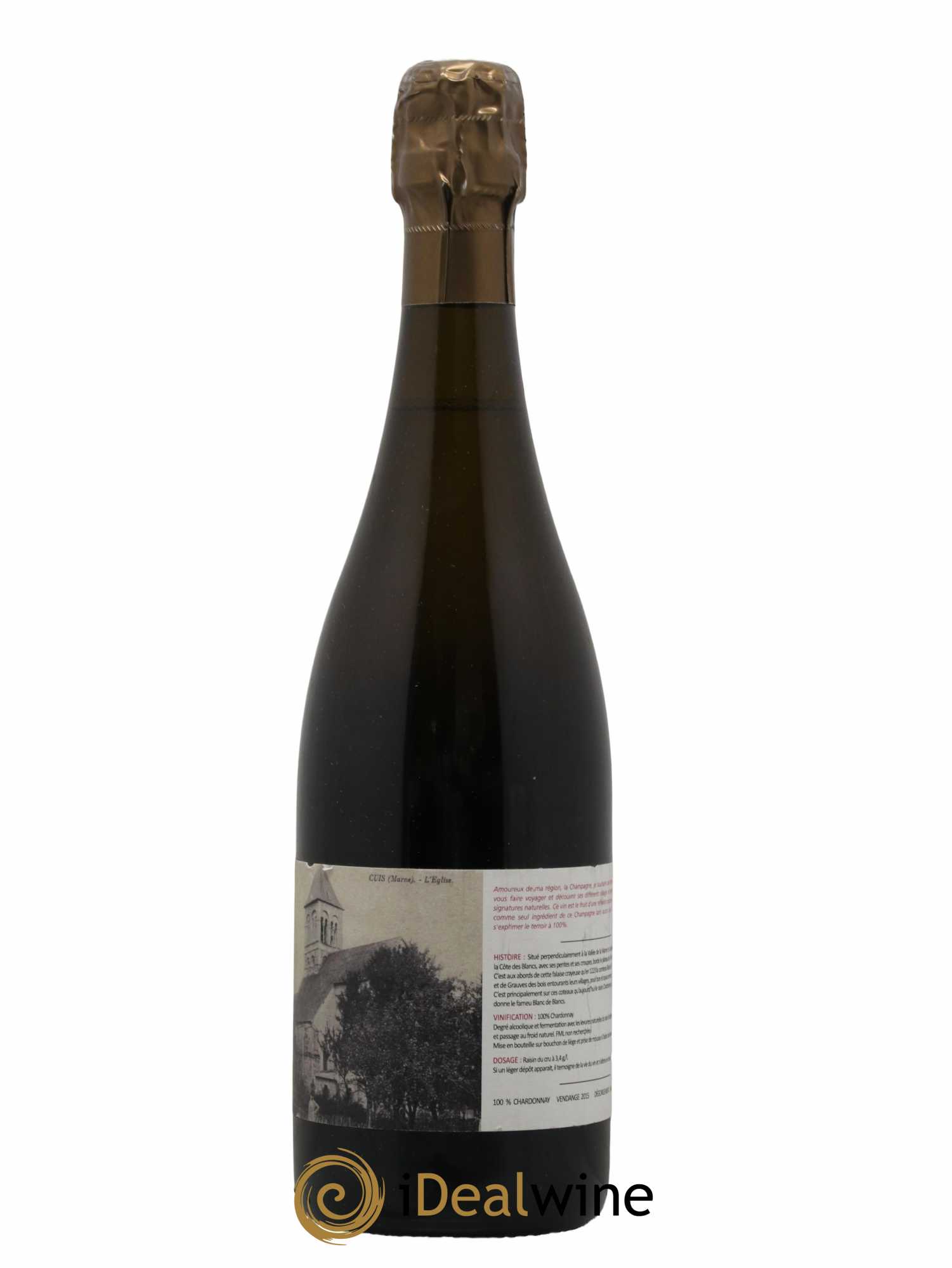 Champagne Cru d'Origine Cuis Premier Cru Domaine Nowack 2015 - Lot de 1 bouteille - 1
