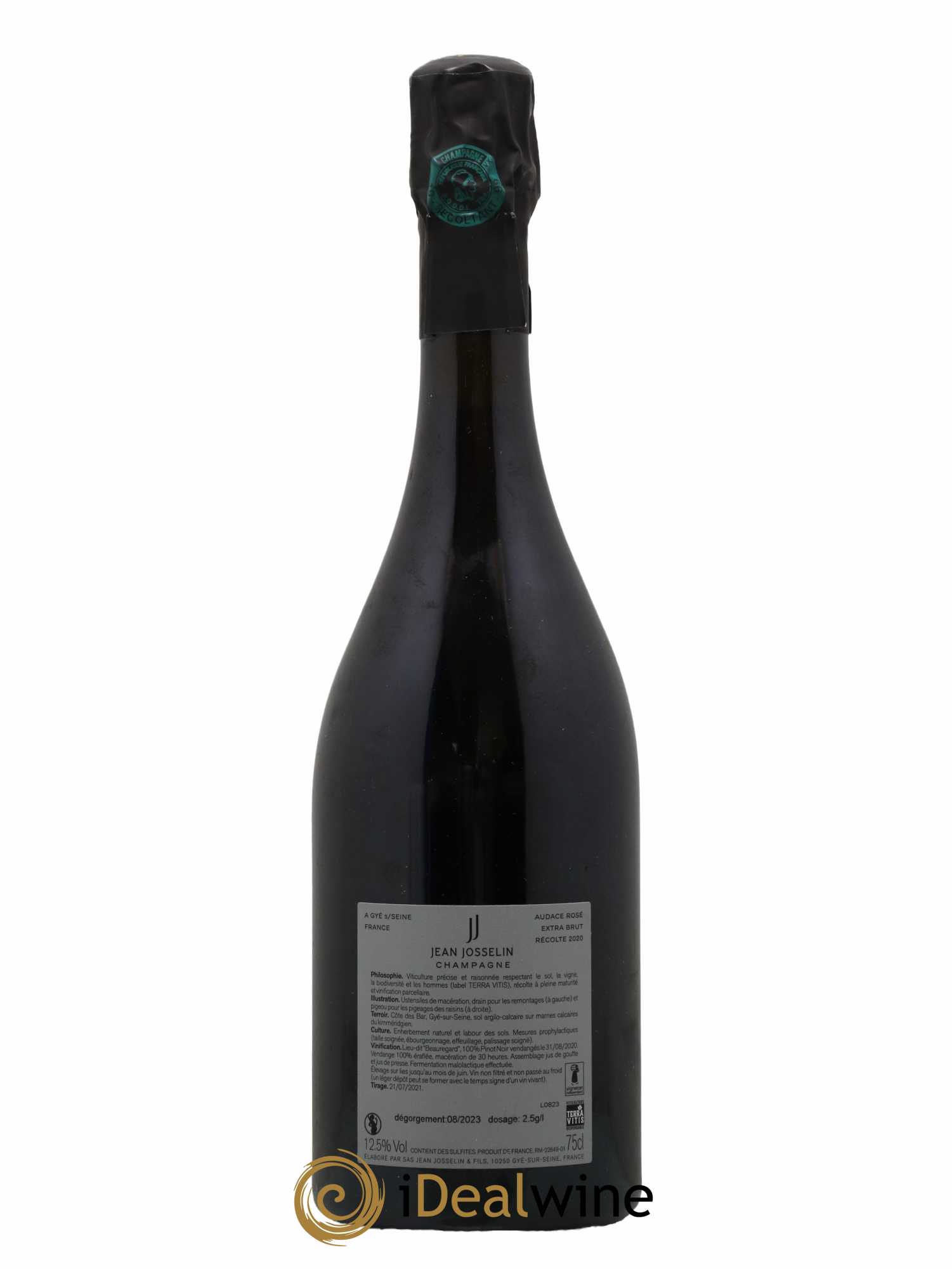 Champagne - Audace Extra brut Domaine Jean Josselin 2020 - Lot of 1 bottle - 1