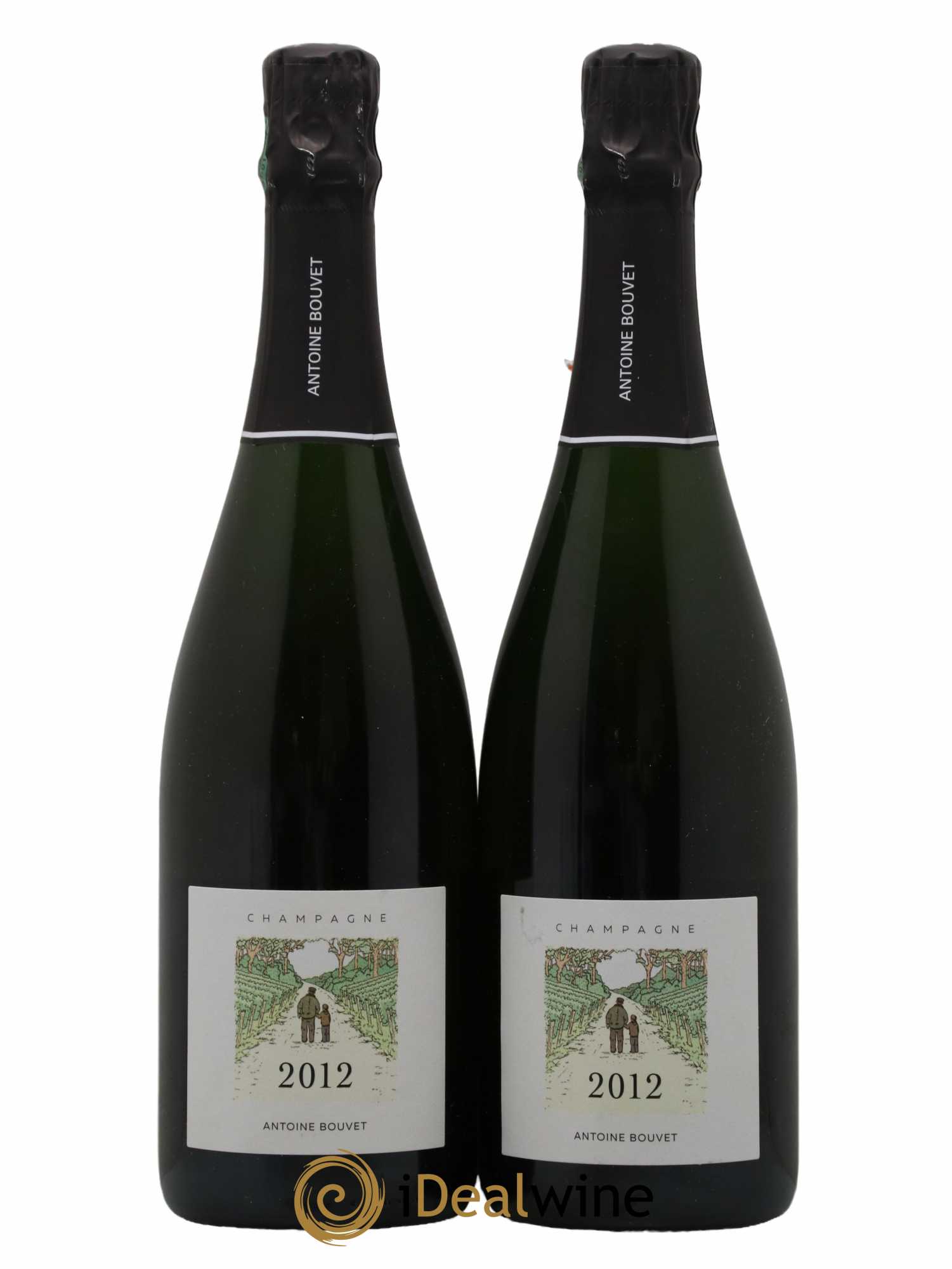 Champagne Extra Brut Domaine Antoine Bouvet 2012 - Lot de 2 bouteilles - 0