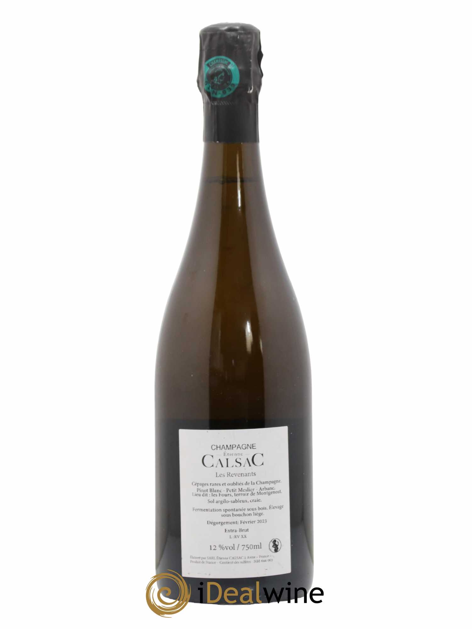 Les Revenants Blanc de Blancs Extra-Brut Etienne Calsac - Lot de 1 bouteille - 1