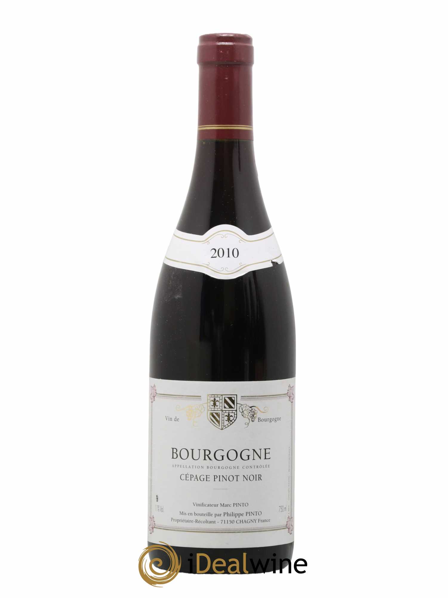 Bourgogne Pinot Noir Marc Pinto 2010 - Lot de 1 bouteille - 0