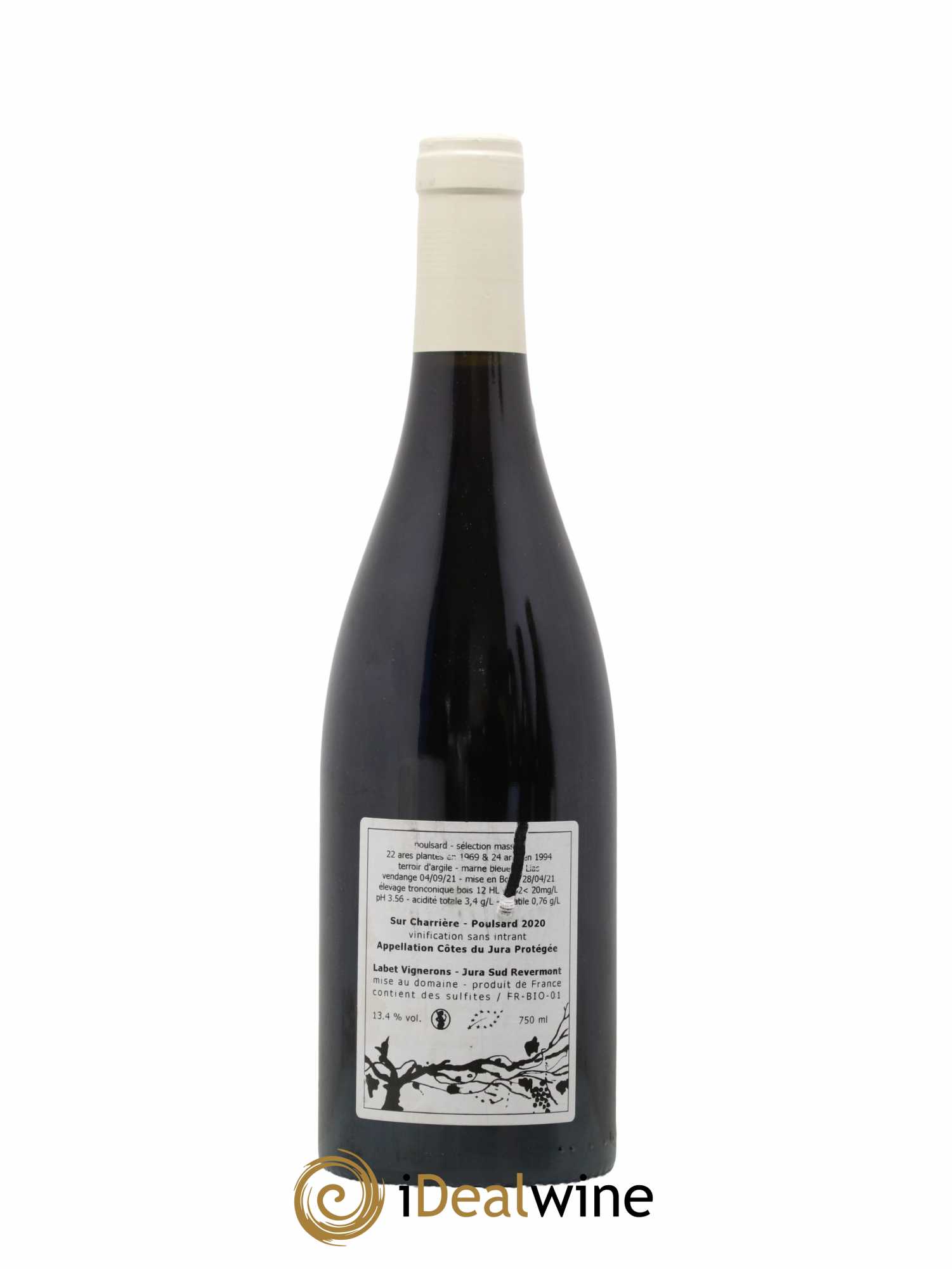 Côtes du Jura Poulsard Sur Charrière Romain - Julien - Charline Labet 2020 - Lot de 1 bouteille - 1