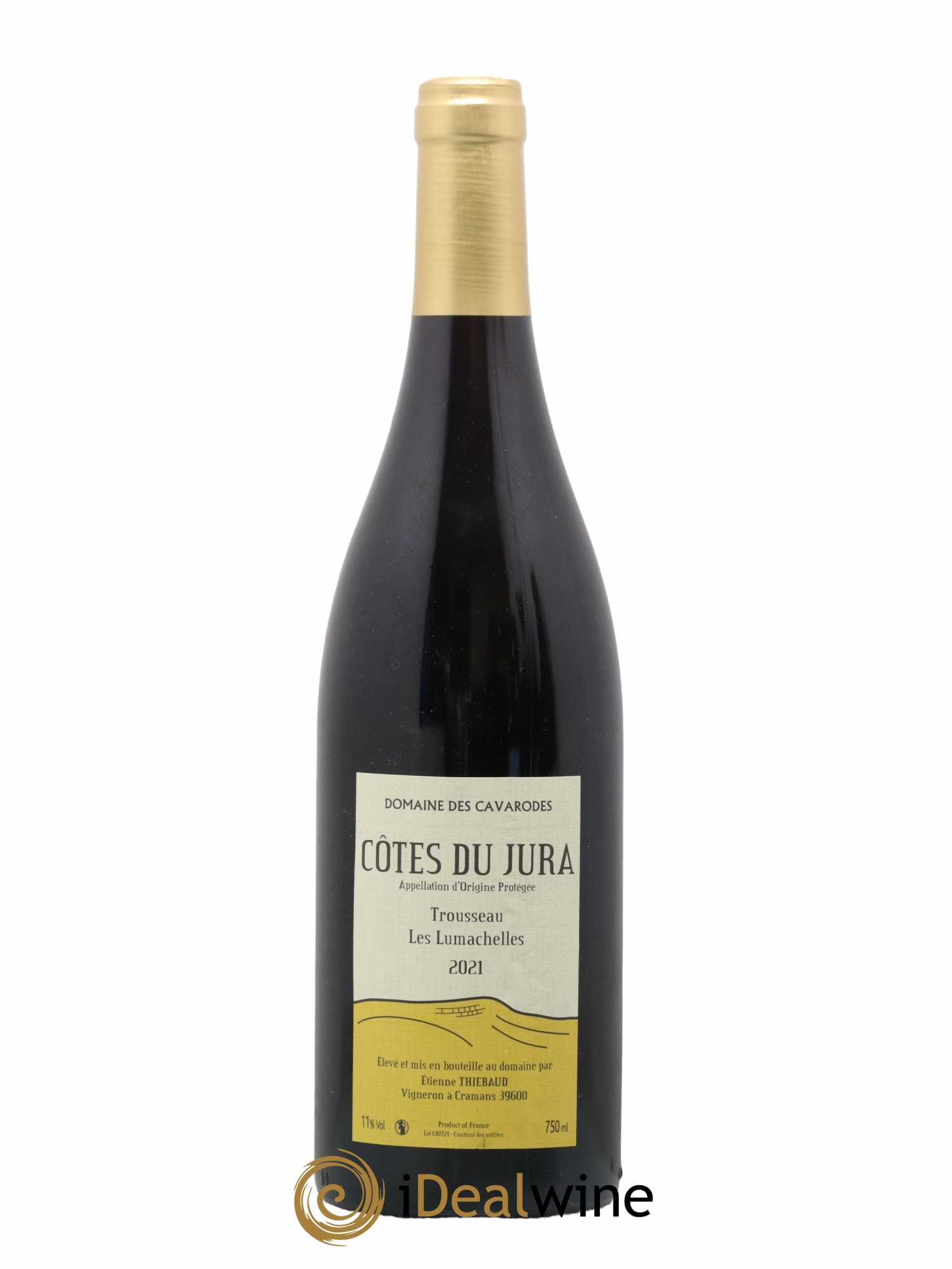Côtes du Jura Trousseau Les Lumachelles Cavarodes (Domaine des) - Etienne Thiébaud 2021 - Lot de 1 bouteille - 0
