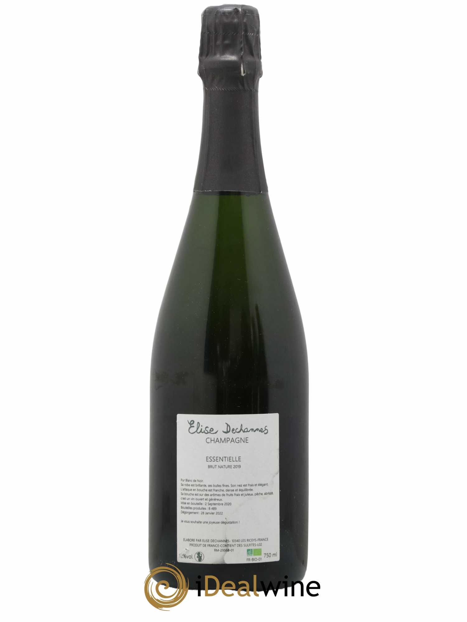 Essentielle Blanc de Noirs Brut Nature Elise Dechannes (Domaine) 2019 - Lot de 1 bouteille - 1