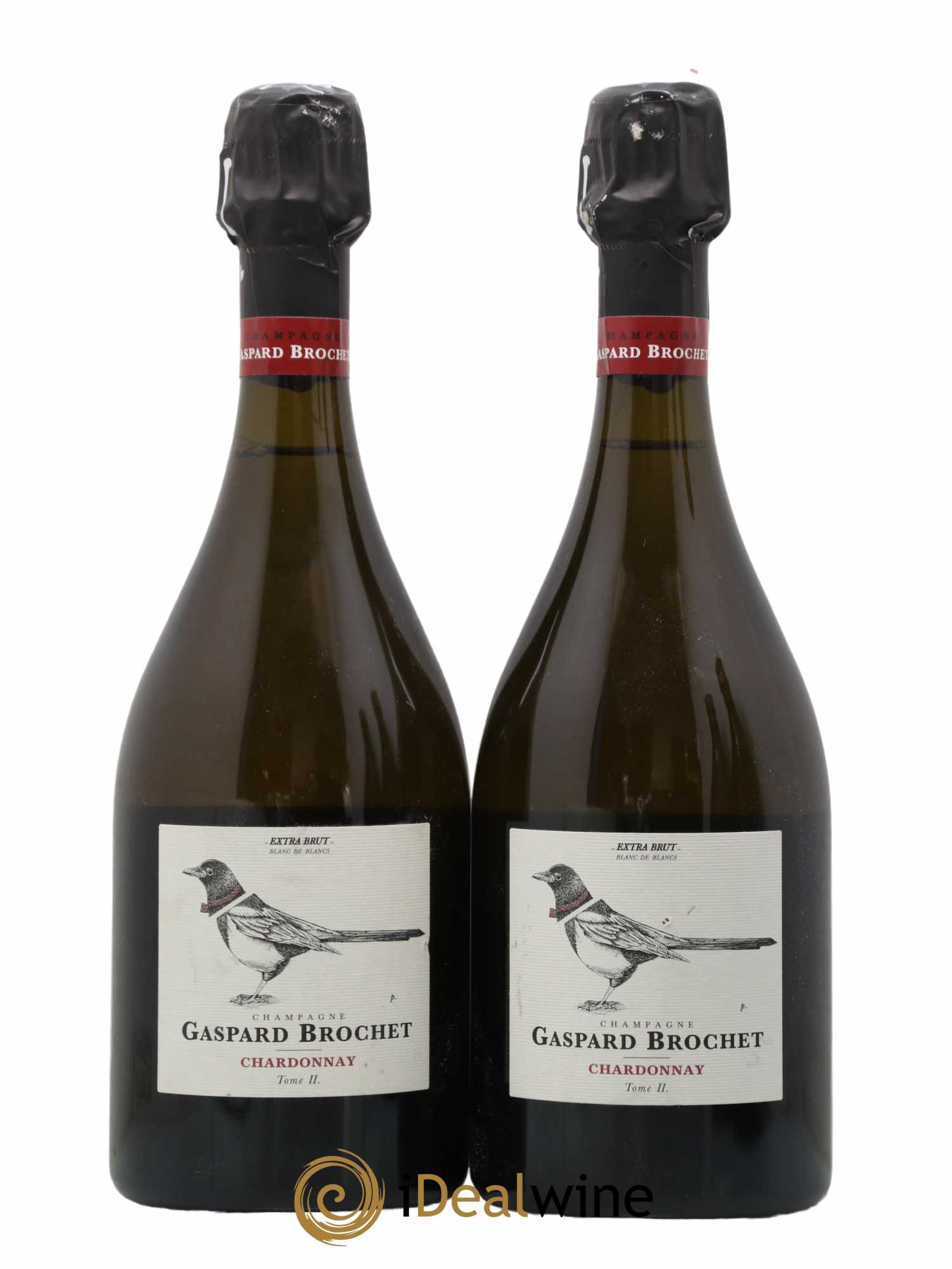 Champagne Extra Brut Chardonnay Tome II Gaspard Brochet - Lot de 2 bouteilles - 0