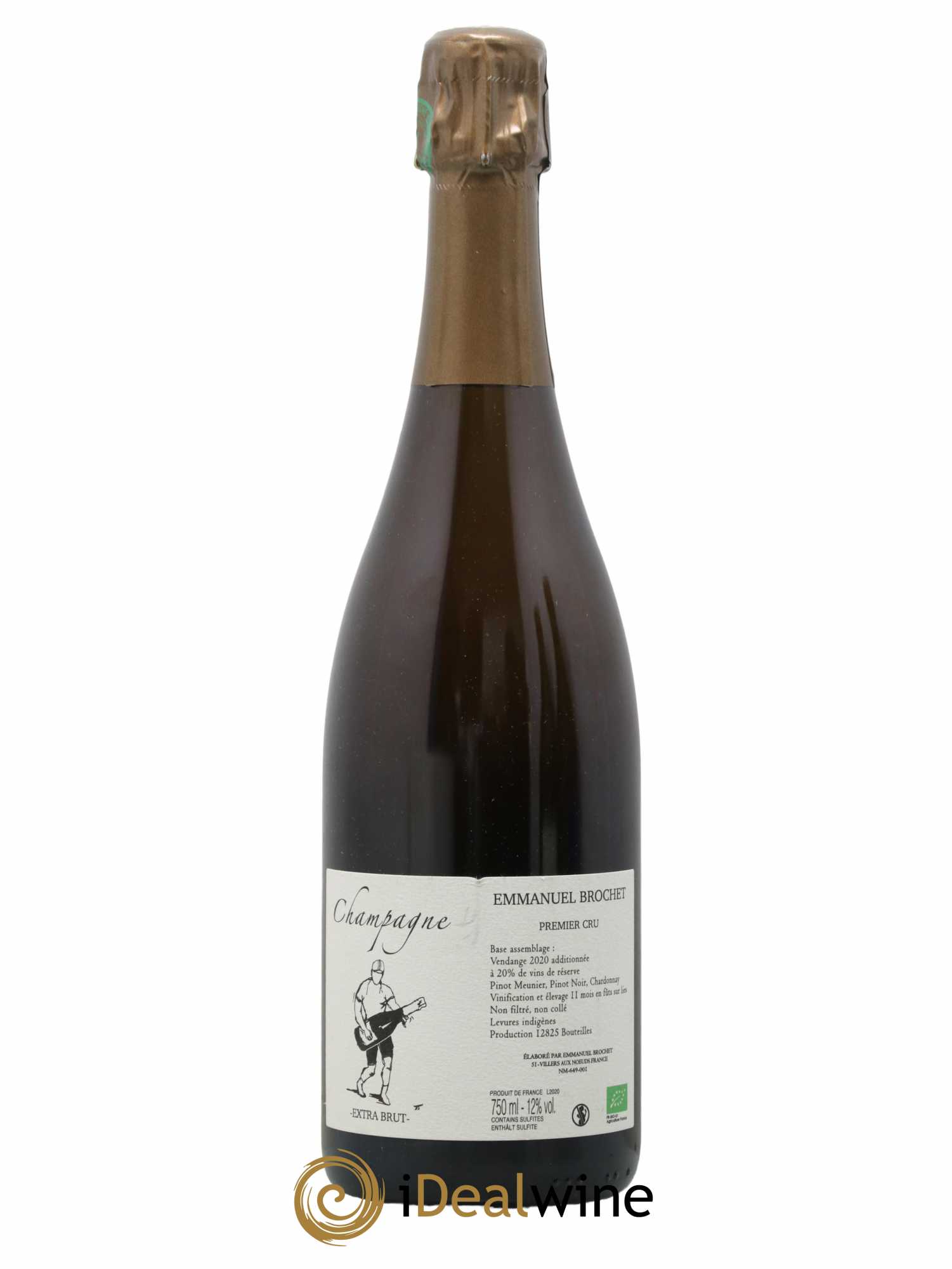 Champagne Premier Cru Extra Brut Emmanuel Brochet - Lot de 1 bouteille - 0