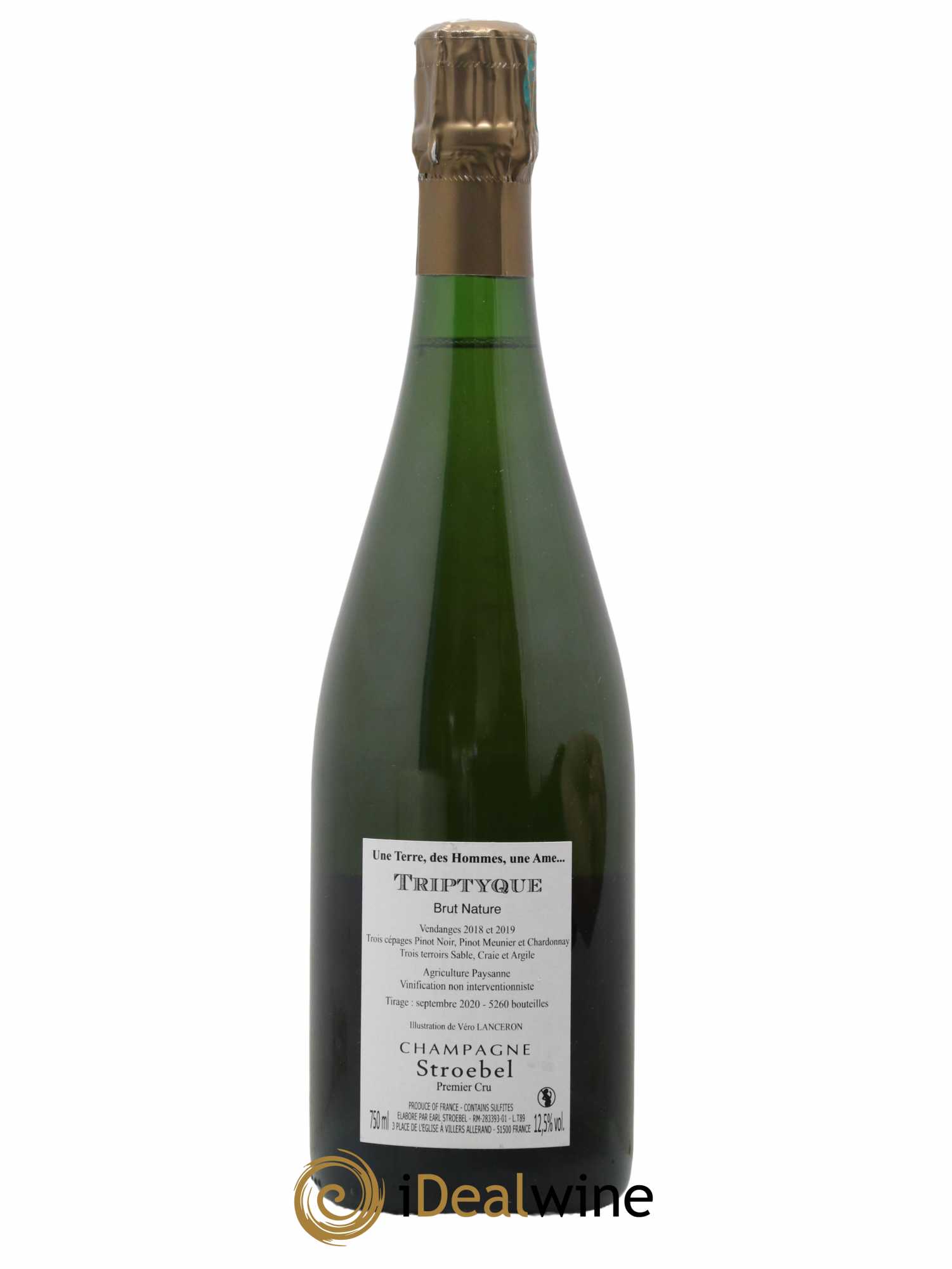 Triptyque 1er Cru Brut Nature Stroebel - Lot de 1 bouteille - 1