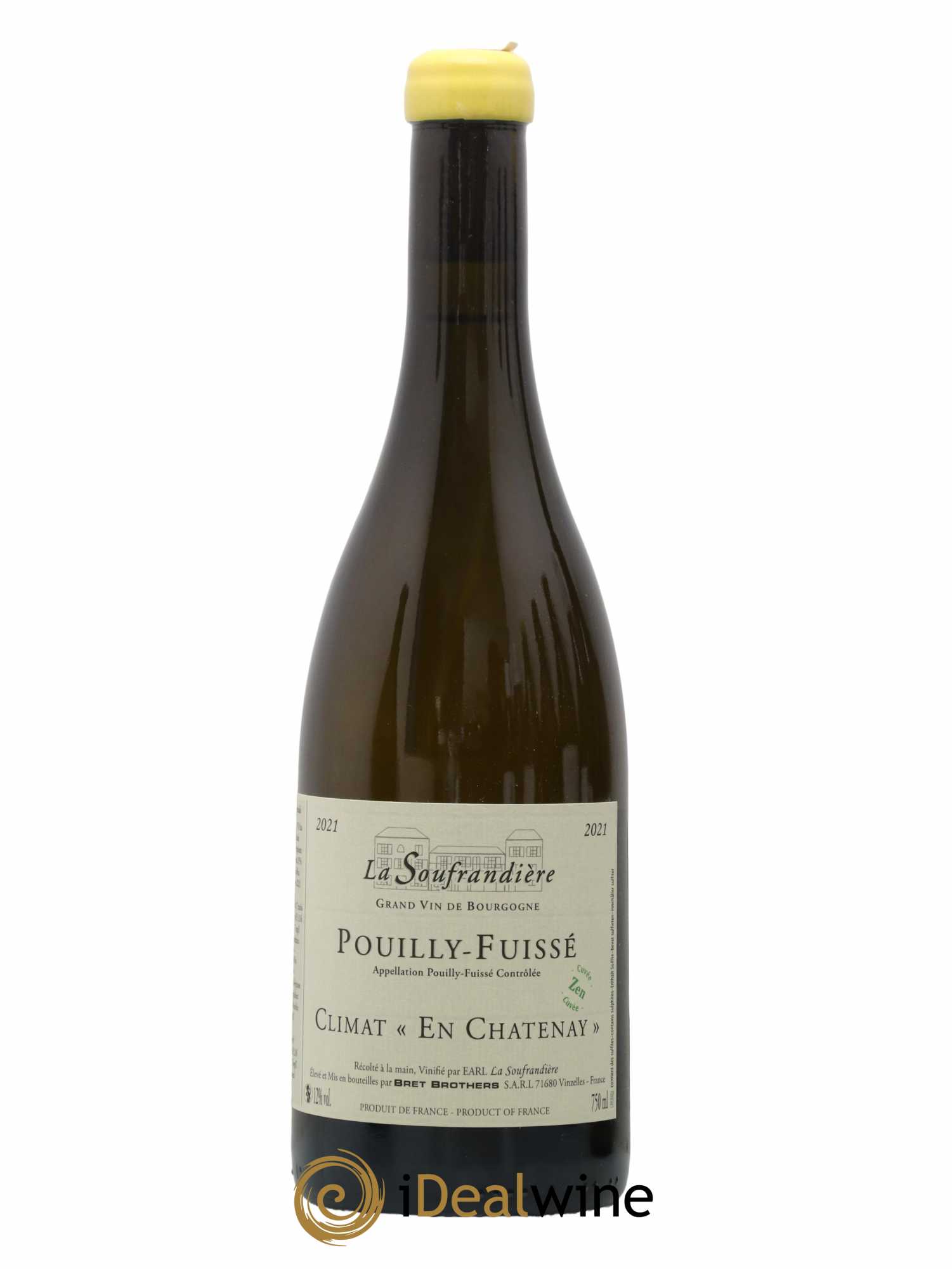 Pouilly-Fuissé En Chatenay Cuvee Zen La Soufrandiere Bret Brothers 2021 - Lot de 1 bouteille - 0