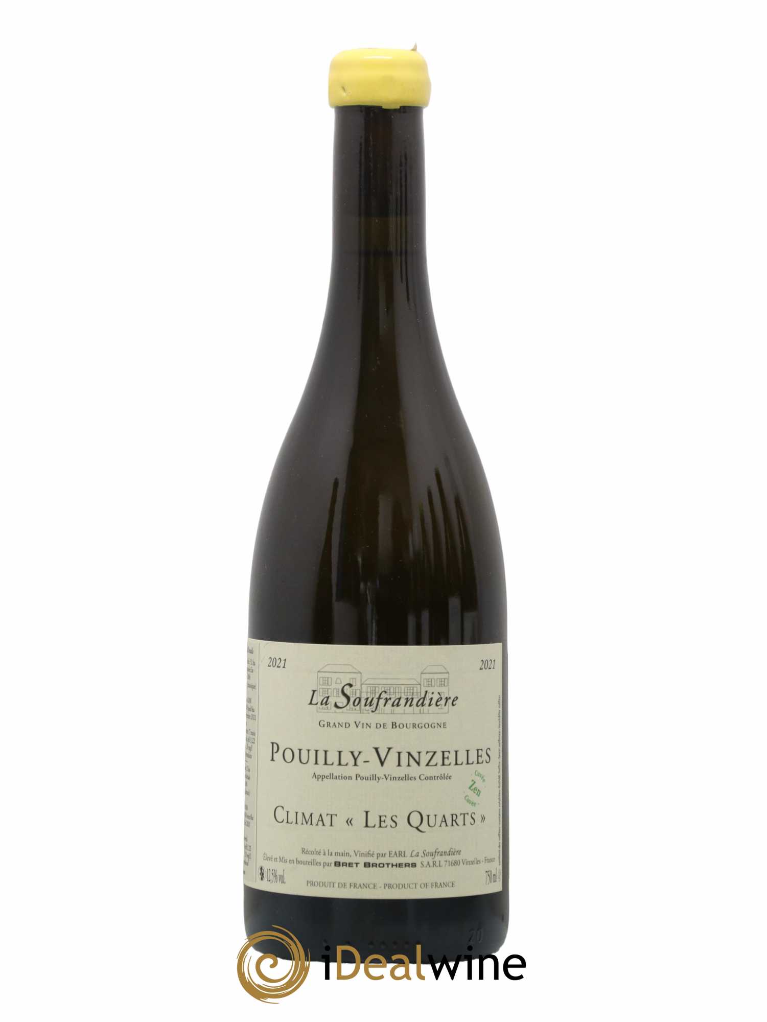 Pouilly-Vinzelles Les Quarts Cuvée Zen La Soufrandière - Bret Brothers 2021 - Lot de 1 bouteille - 0