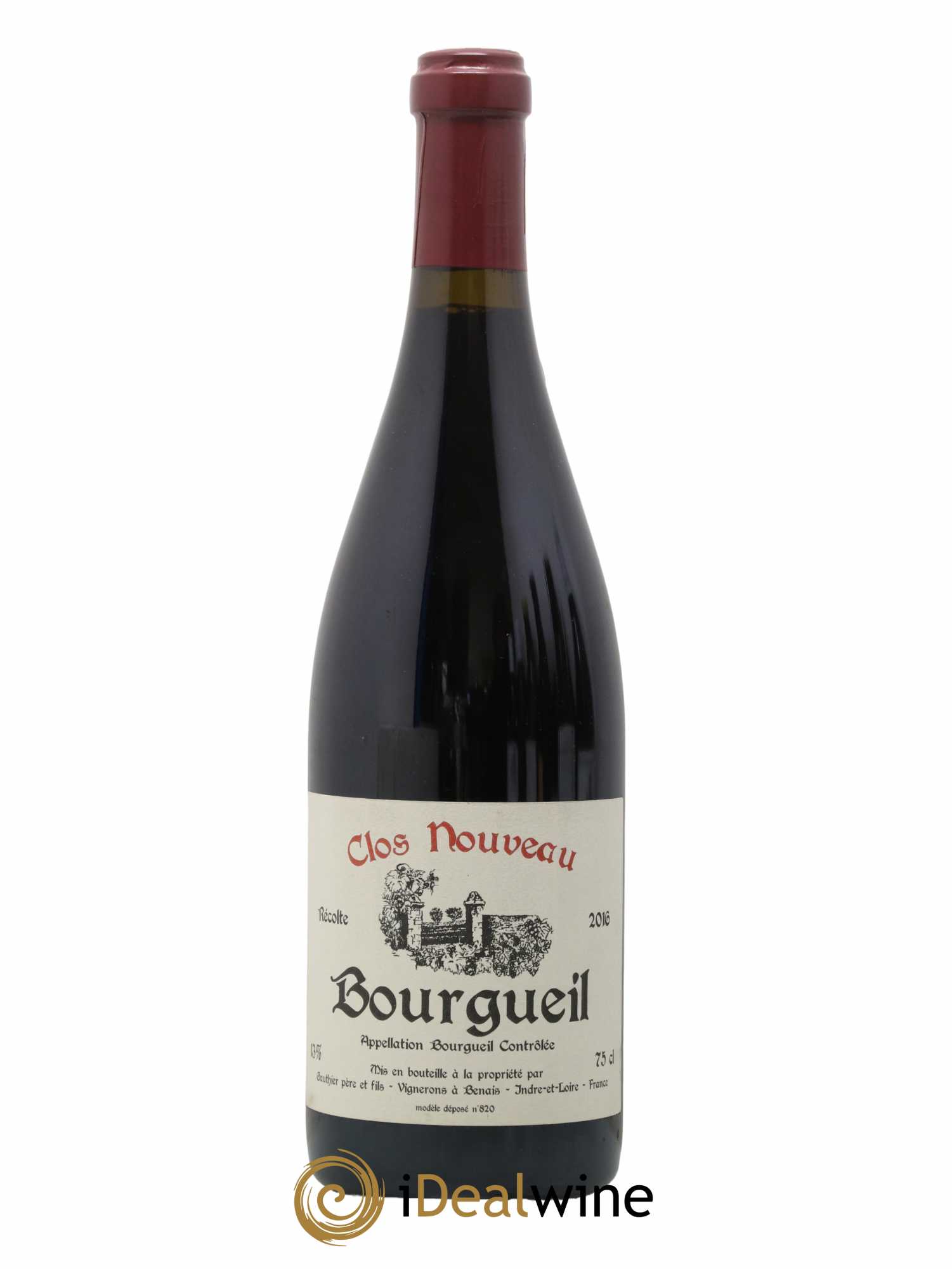 Bourgueil Clos Nouveau Domaine du Bel Air 2016 - Lot de 1 bouteille - 0