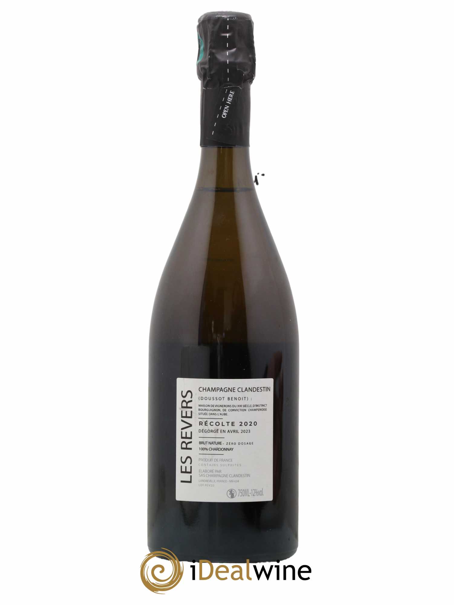 Les Revers Brut Nature Clandestin 2020 - Lot de 1 bouteille - 1