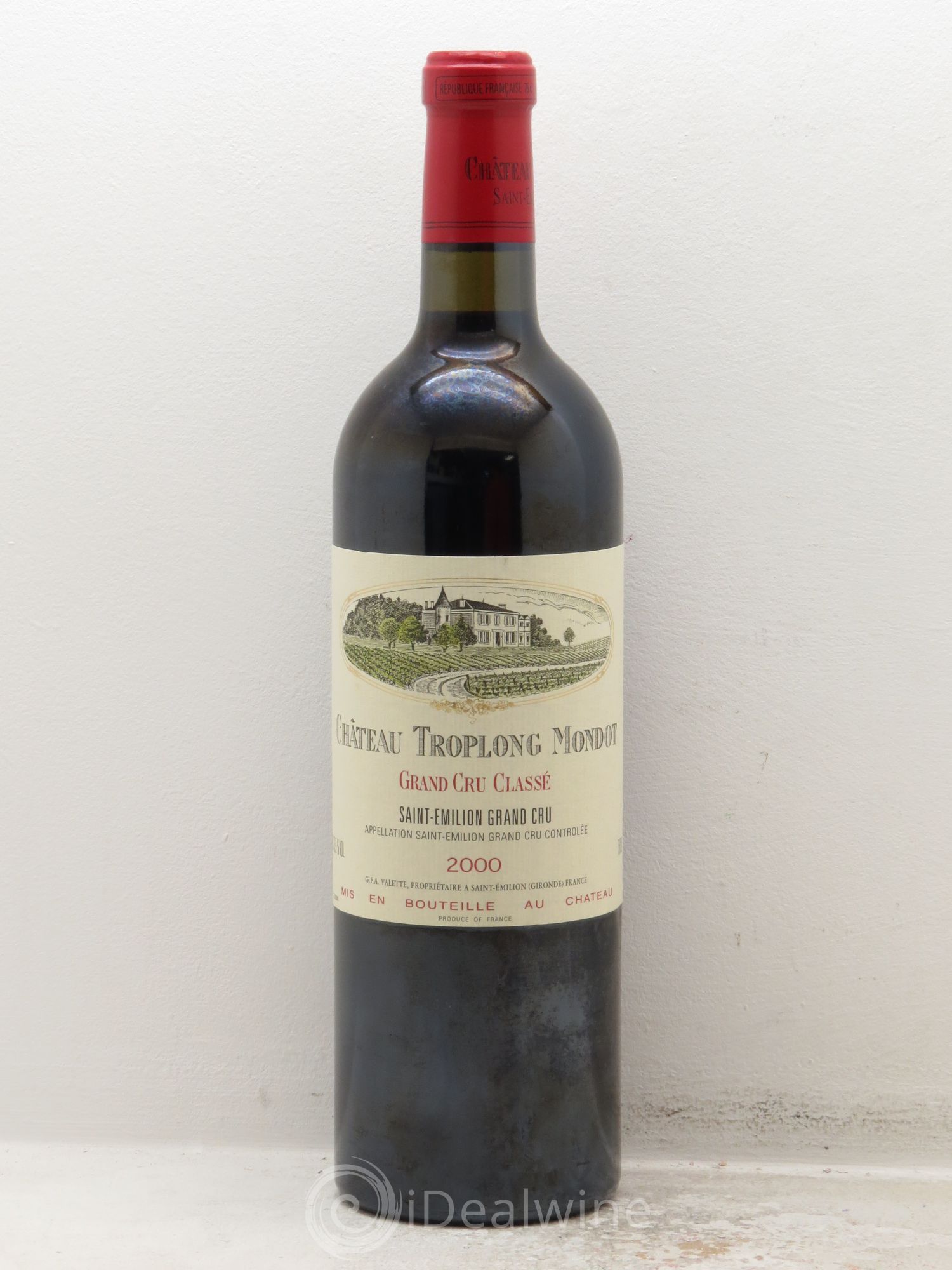 Château Troplong Mondot 1er Grand Cru Classé B 2000 - Lot de 1 bouteille - 0