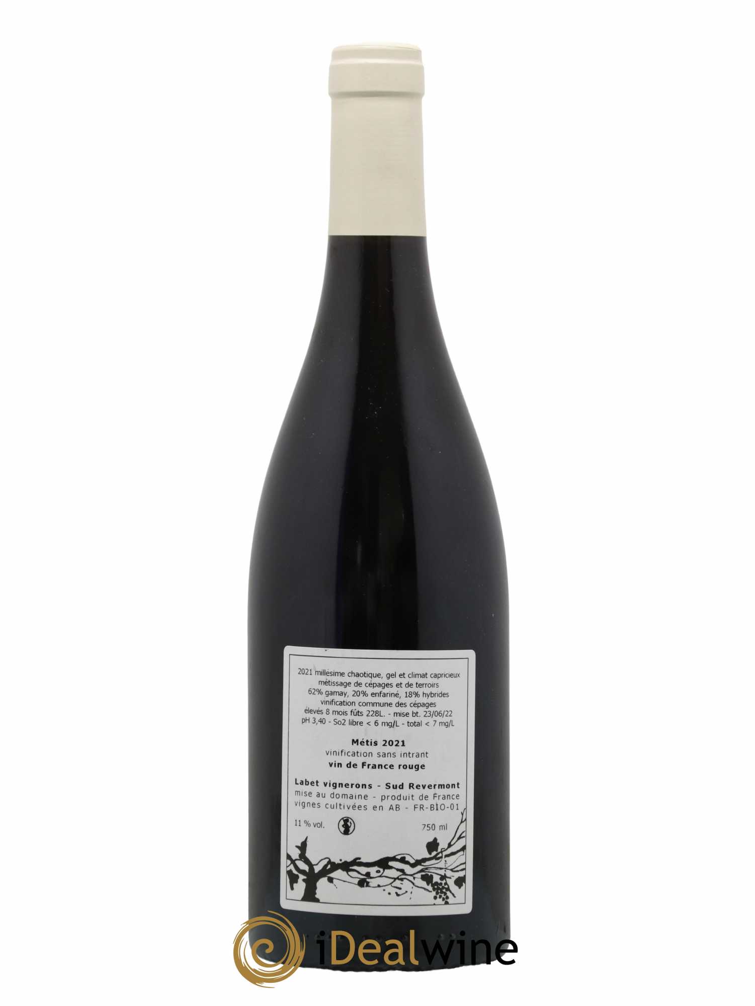 Vin de France Métis Romain - Julien  - Charline Labet 2021 - Lot de 1 bouteille - 1