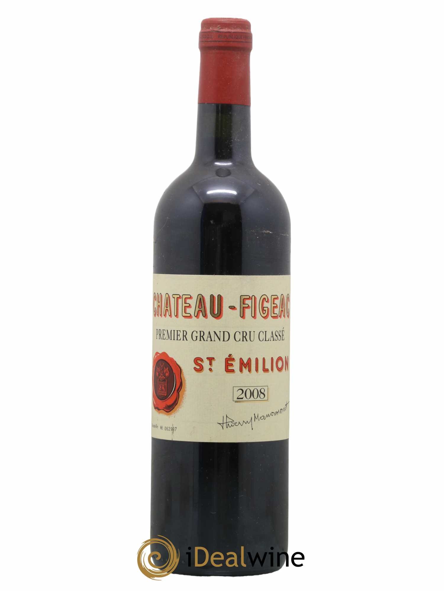 Château Figeac 1er Grand Cru Classé A 2008 - Lotto di 1 bottiglia - 0