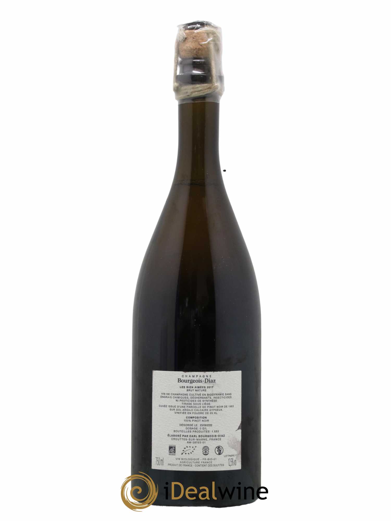 Les Bien Aimées Brut Nature  Bourgeois-Diaz 2017 - Lot de 1 bouteille - 1