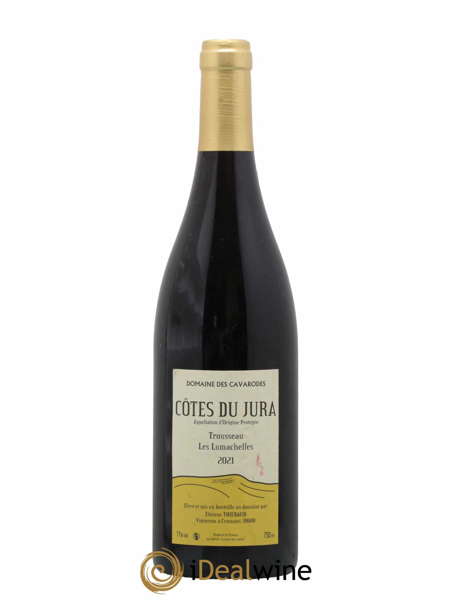 Côtes du Jura Trousseau Les Lumachelles Cavarodes (Domaine des) - Etienne Thiébaud 2021 - Lot de 1 bouteille - 0