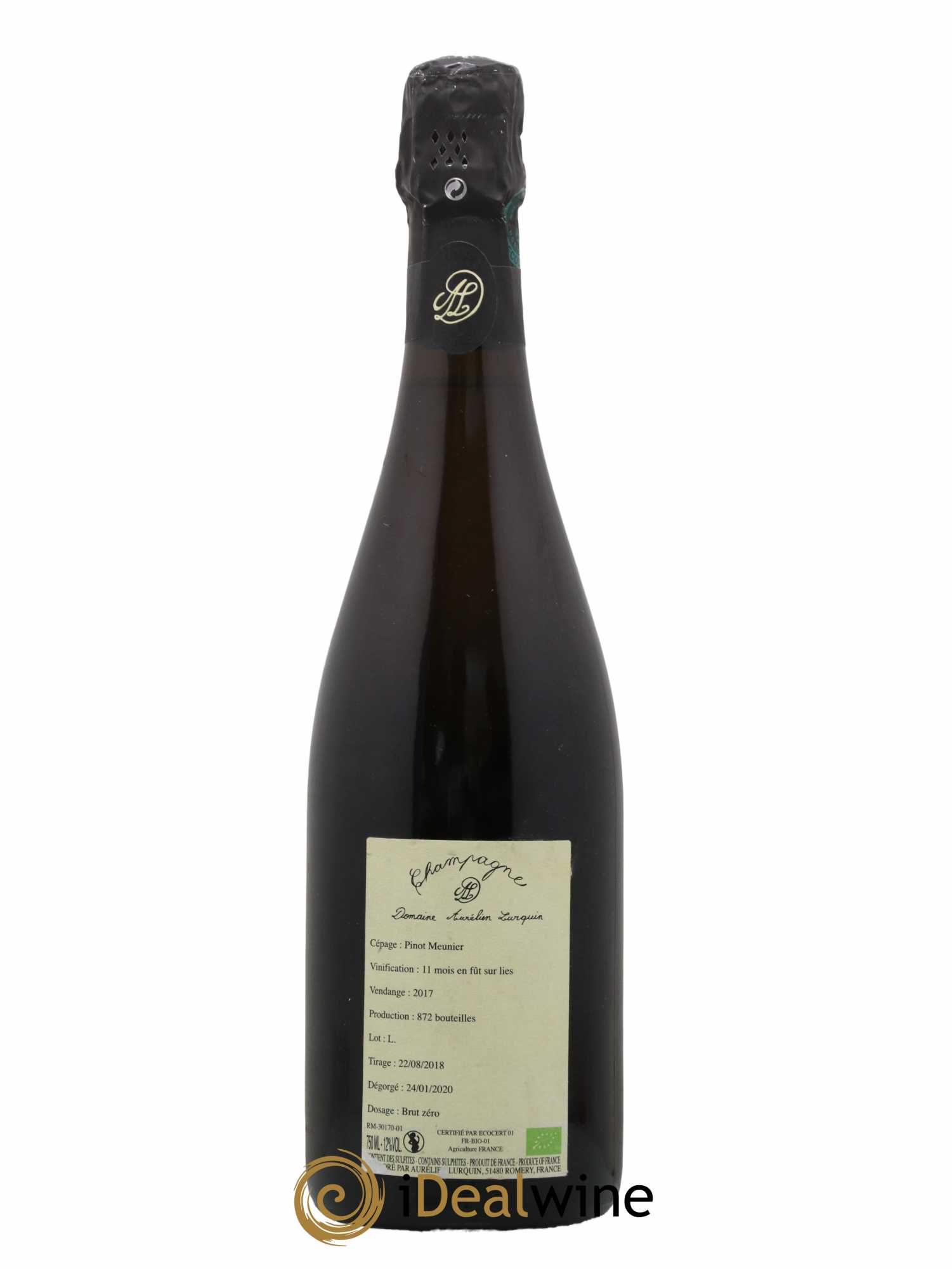 100% Meunier Aurélien Lurquin 2017 - Lot de 1 bouteille - 1