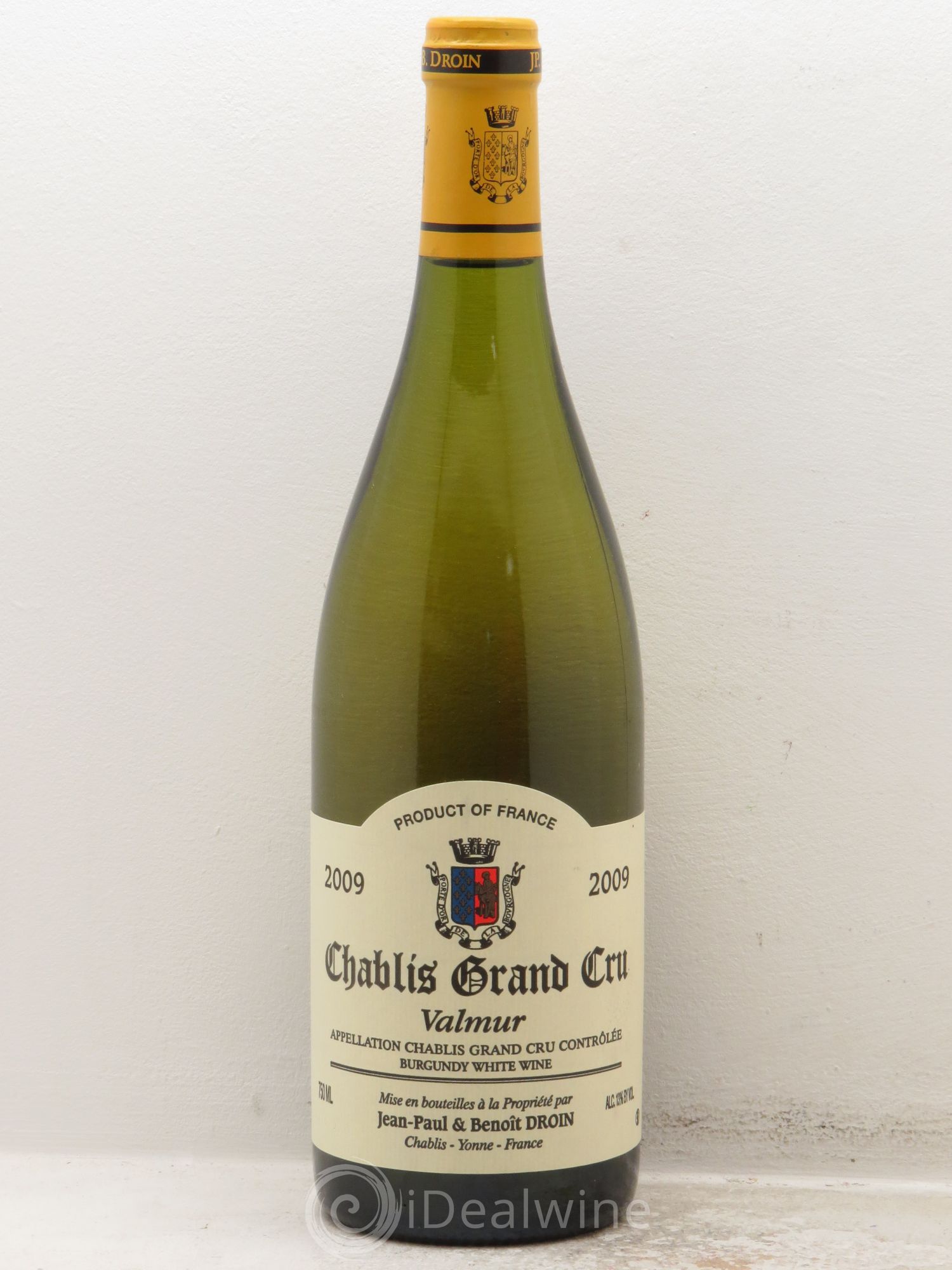 Chablis Grand Cru Valmur Jean-Paul & Benoît Droin (Domaine) 2009 - Lot de 1 bouteille - 0