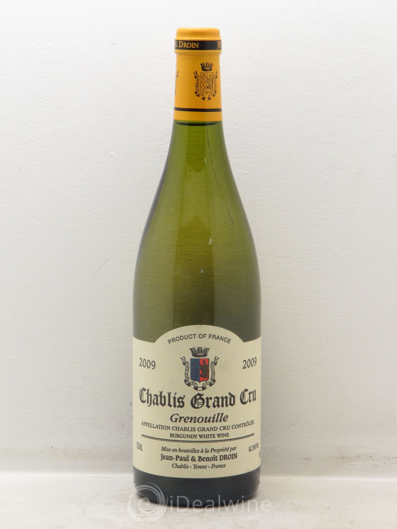 Chablis Grand Cru Grenouilles Jean-Paul & Benoît Droin (Domaine) 2009 - Lot de 1 bouteille - 0