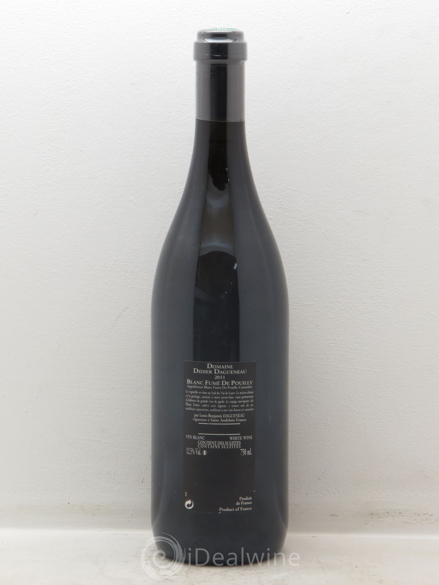 Vin de France (anciennement Pouilly-Fumé) Silex Dagueneau (Domaine Didier - Louis-Benjamin) 2011 - Lot de 1 bouteille - 1