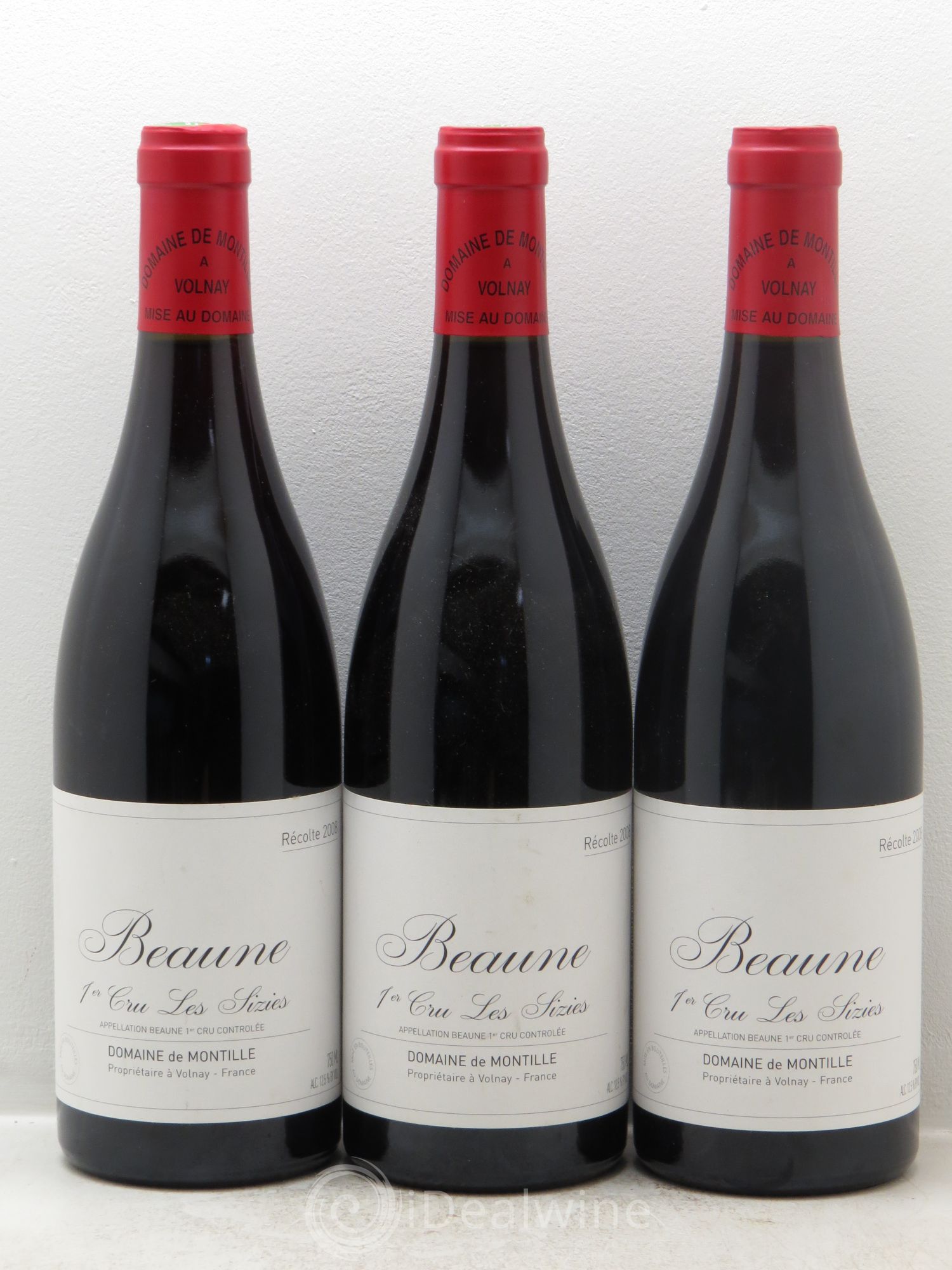 Beaune 1er Cru Les Sizies De Montille (Domaine) 2008 - Lot de 3 bouteilles - 0
