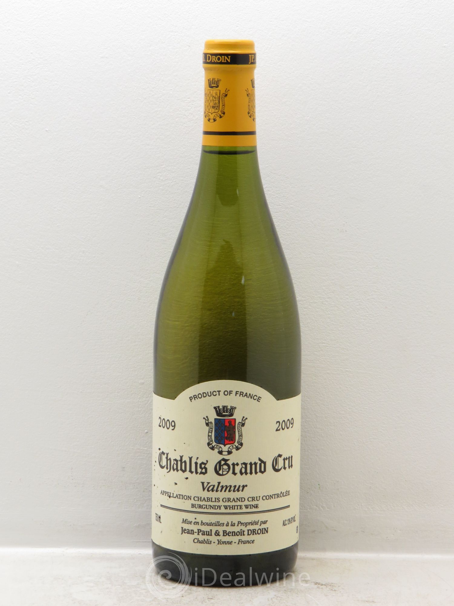 Chablis Grand Cru Valmur Jean-Paul & Benoît Droin (Domaine) 2009 - Lot de 1 bouteille - 0