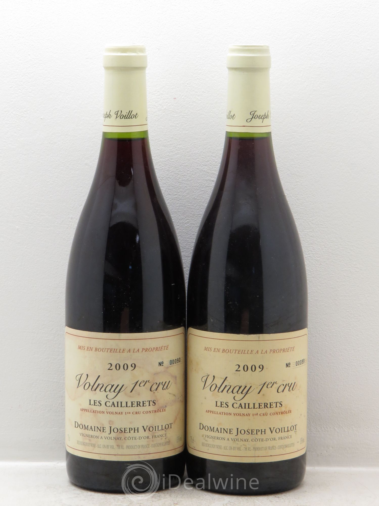 Volnay 1er Cru Les Caillerets - Joseph Voillot 2009 - Posten von 2 Flaschen - 0