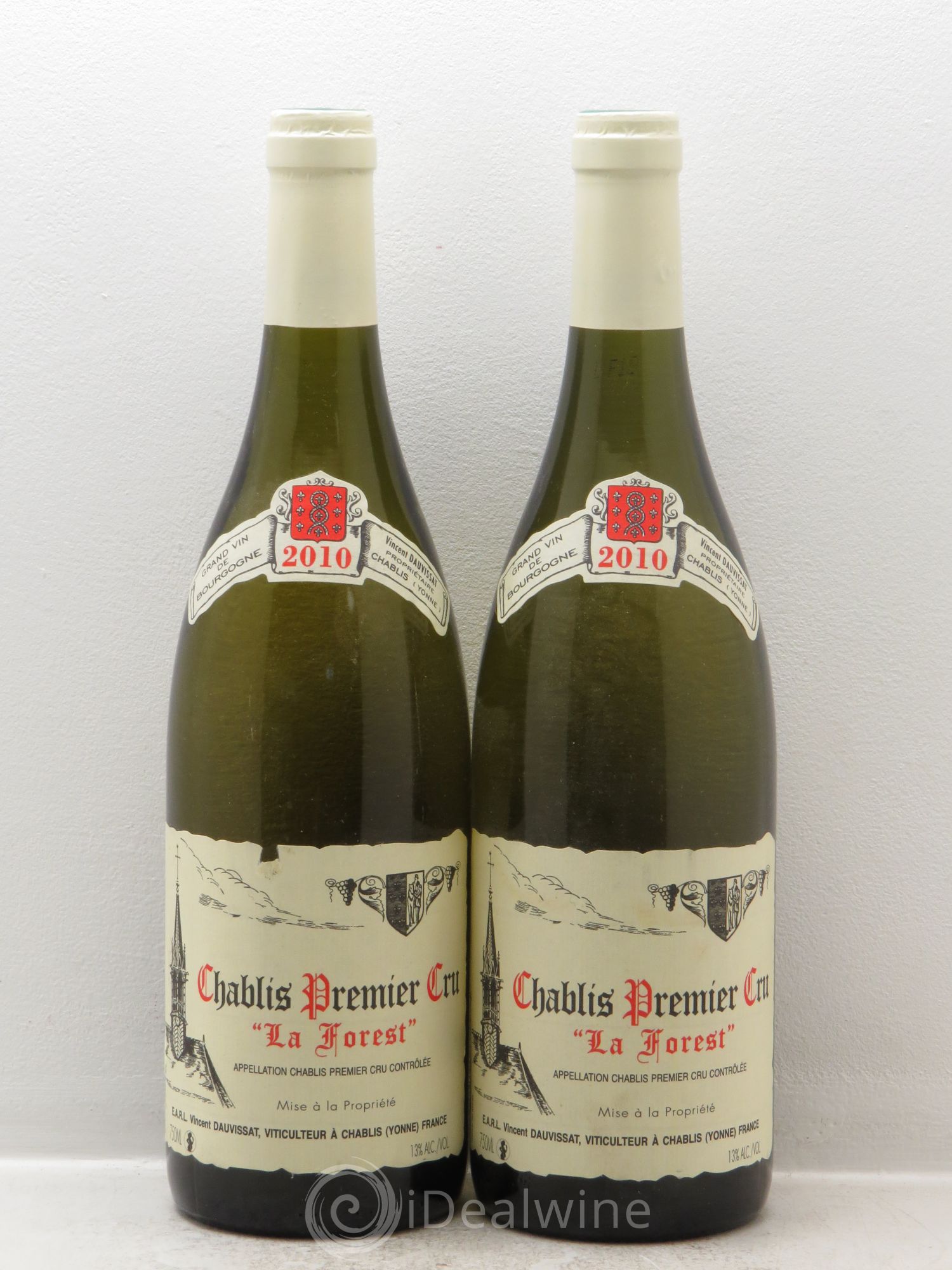 Chablis 1er Cru La Forest Vincent Dauvissat (Domaine) 2010 - Lot de 2 bouteilles - 0