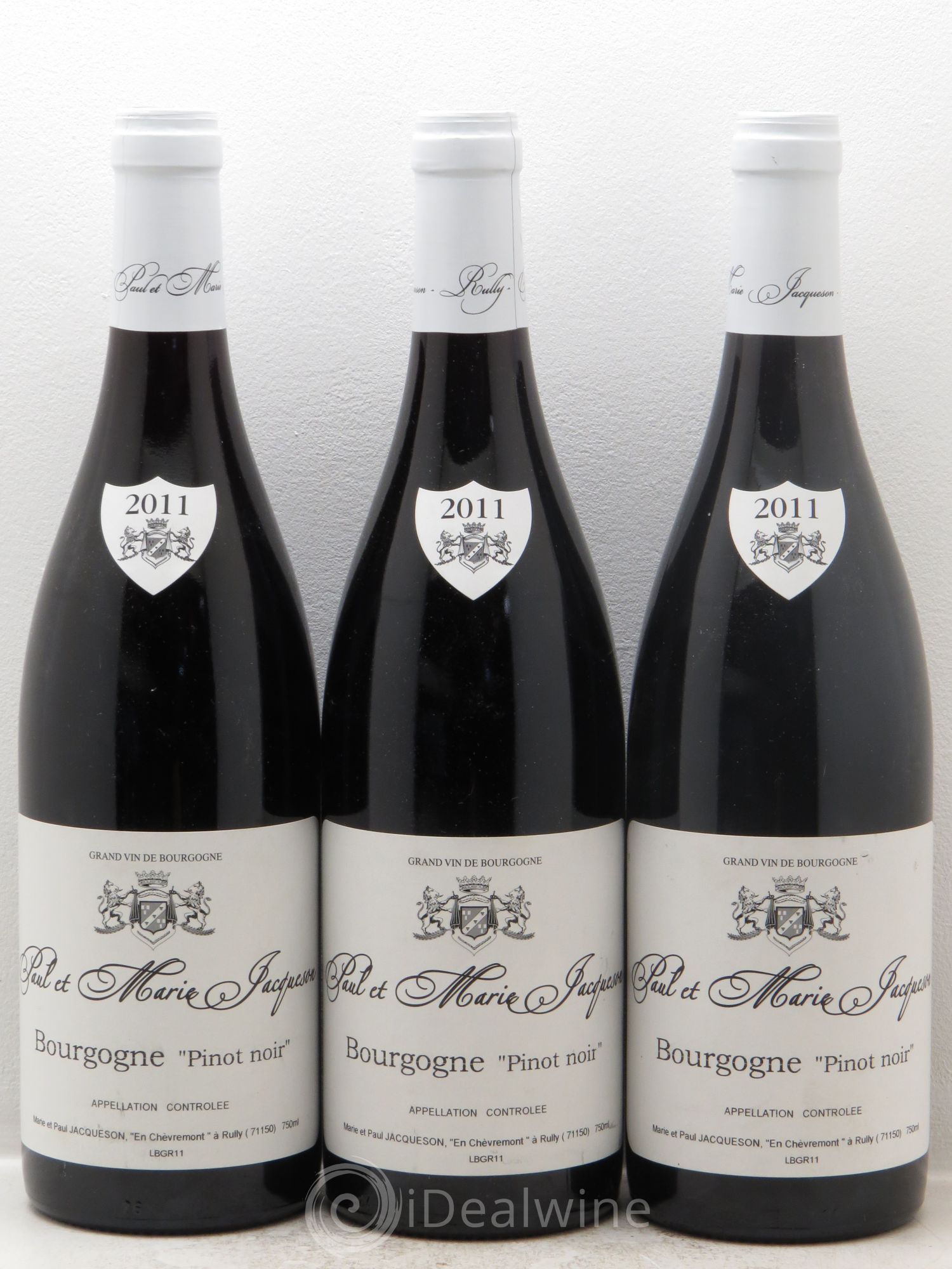 Bourgogne Pinot Noir Jacqueson 2011 - Lot de 3 bouteilles - 0