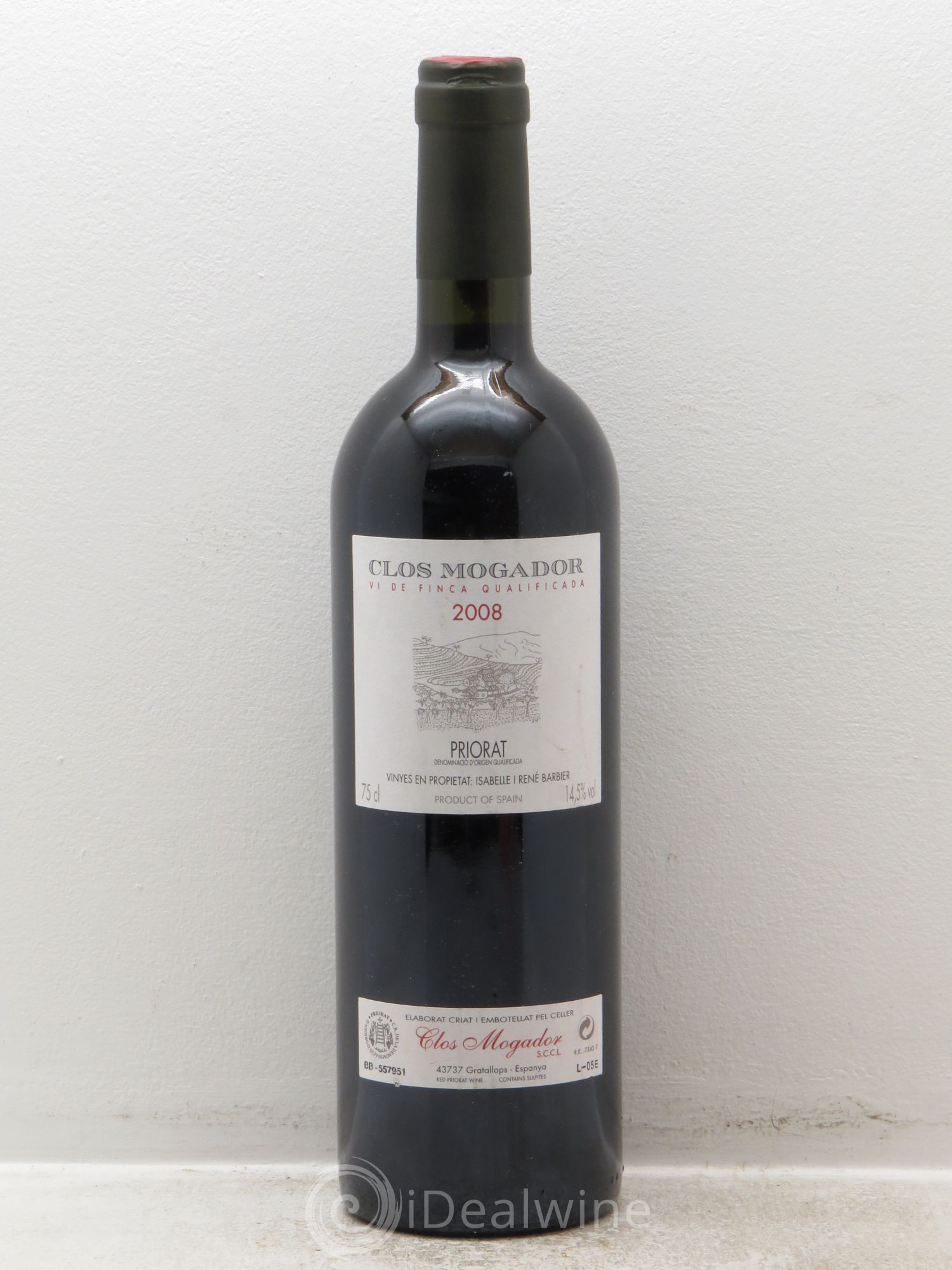 Priorat Clos Mogador DOCA René Barbier 2008 - Posten von 1 Flasche - 0