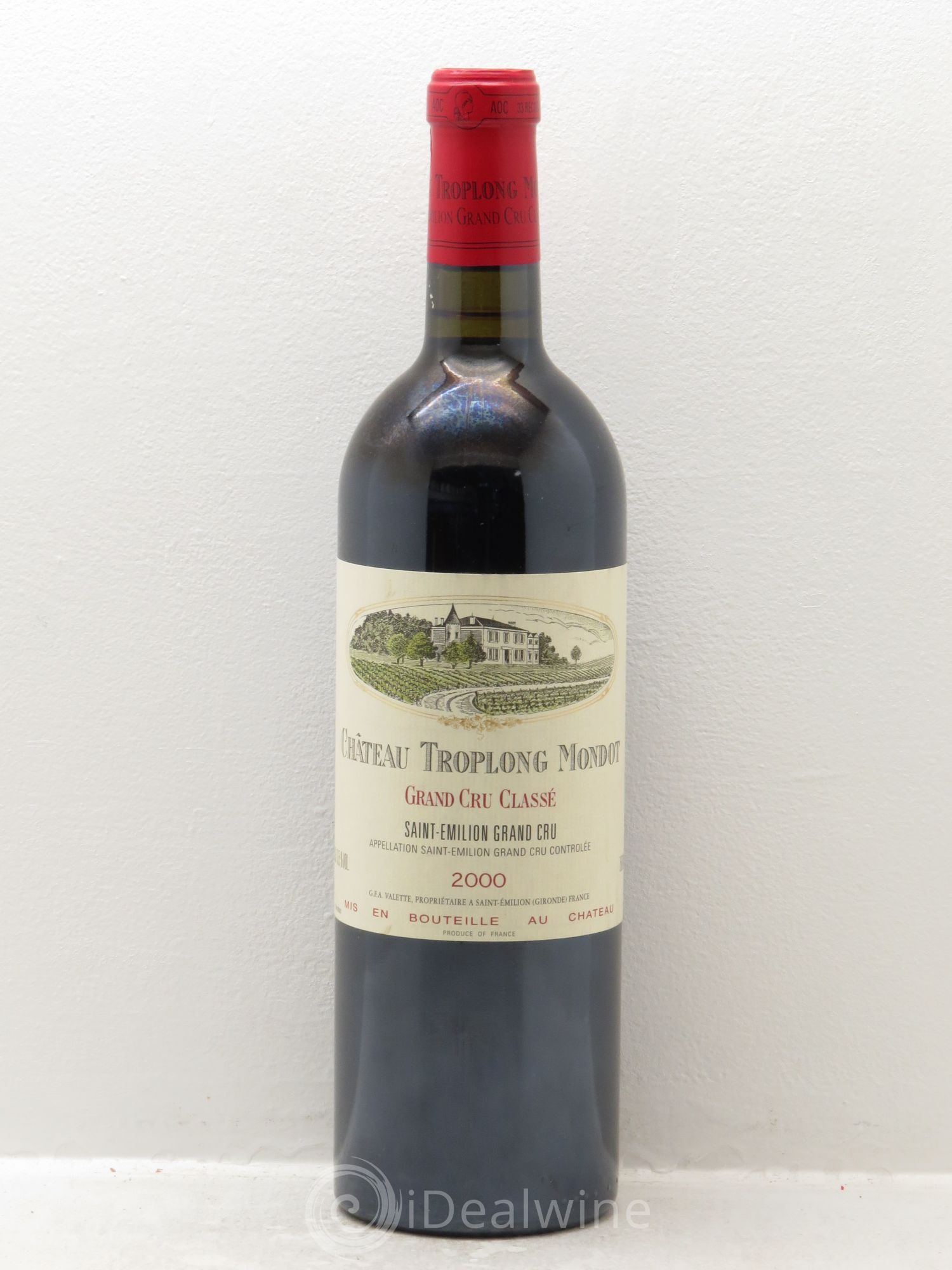 Château Troplong Mondot 1er Grand Cru Classé B 2000 - Lot de 1 bouteille - 0