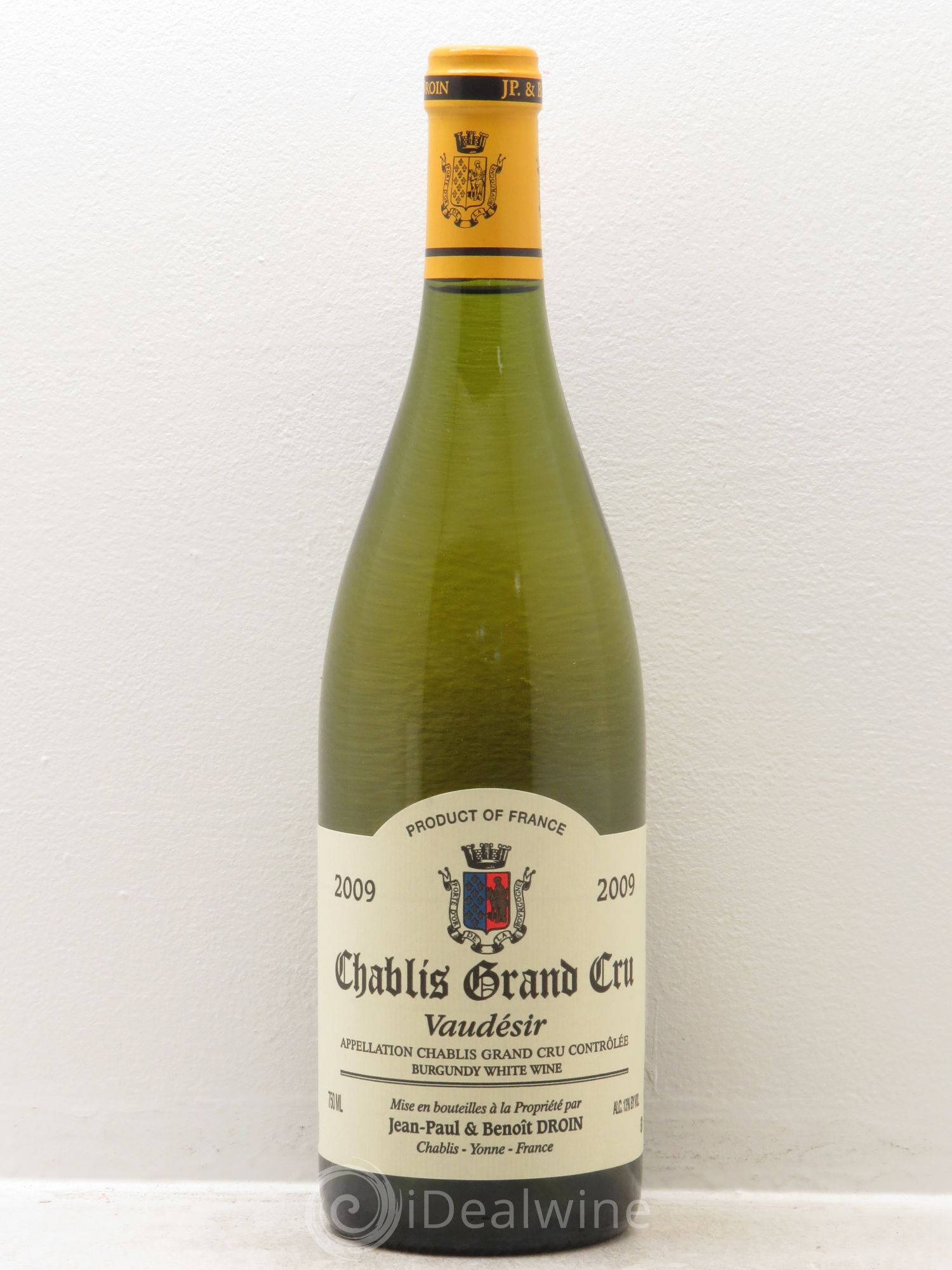 Chablis Grand Cru Vaudésir Jean-Paul & Benoît Droin (Domaine) 2009 - Lot de 1 bouteille - 0