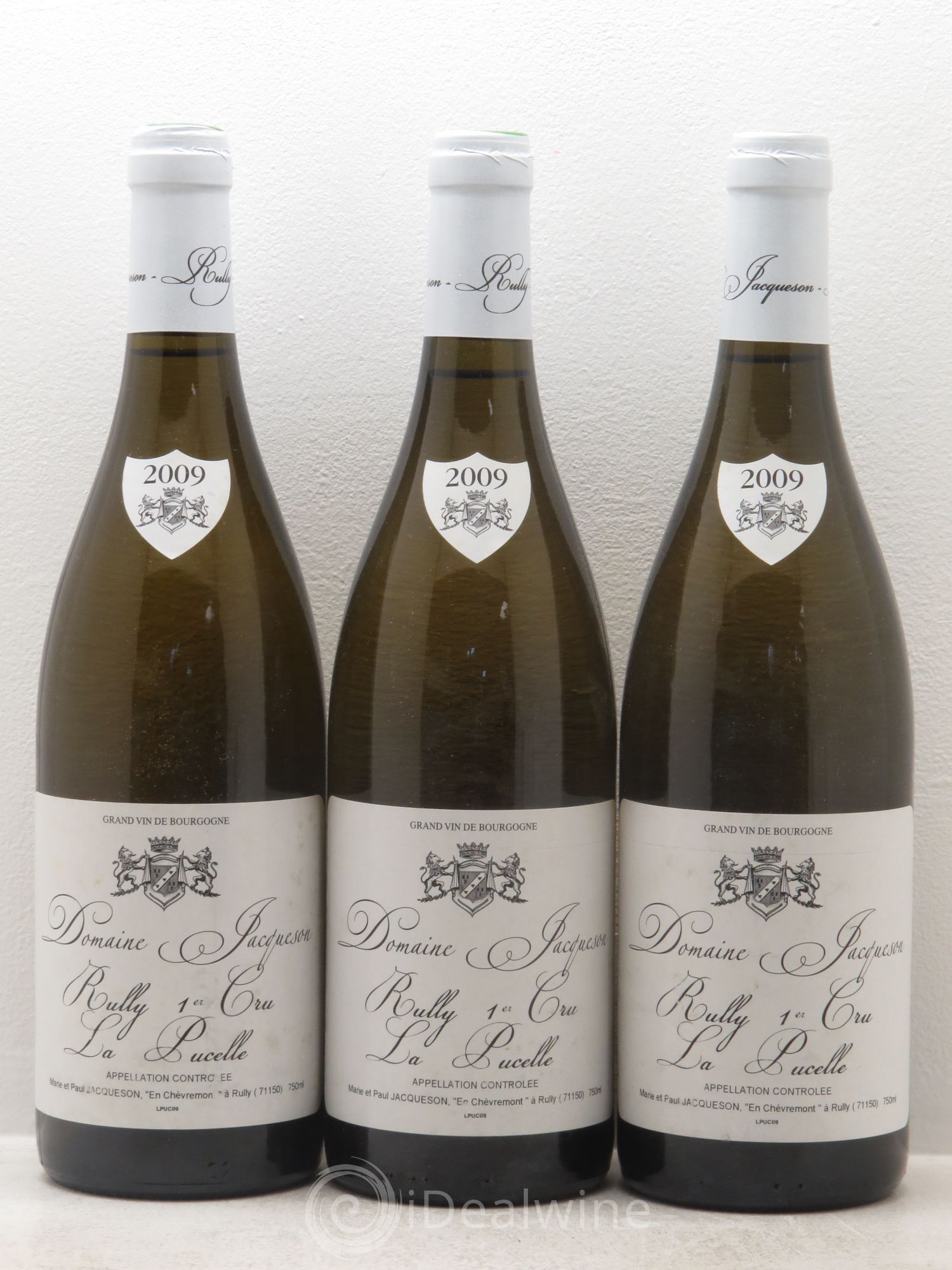 Rully 1er Cru La Pucelle Paul & Marie Jacqueson 2009 - Lot de 3 bouteilles - 0