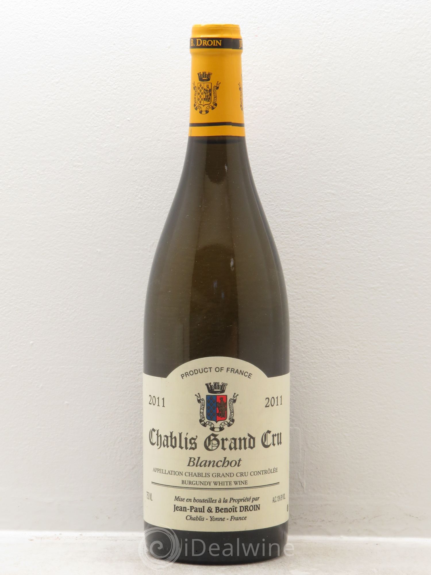 Chablis Jean-Paul & Benoît Droin (Domaine) Blanchot 2011 - Posten von 1 Flasche - 0