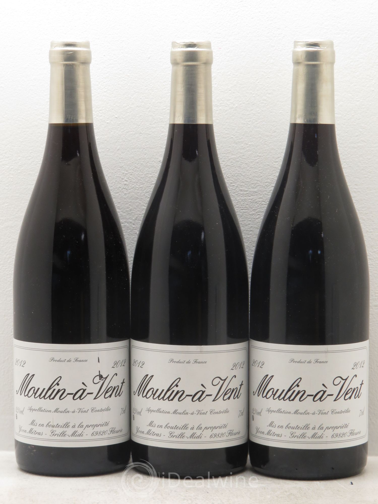 Moulin-à-Vent Yvon Métras 2012 - Lot de 3 bouteilles - 0