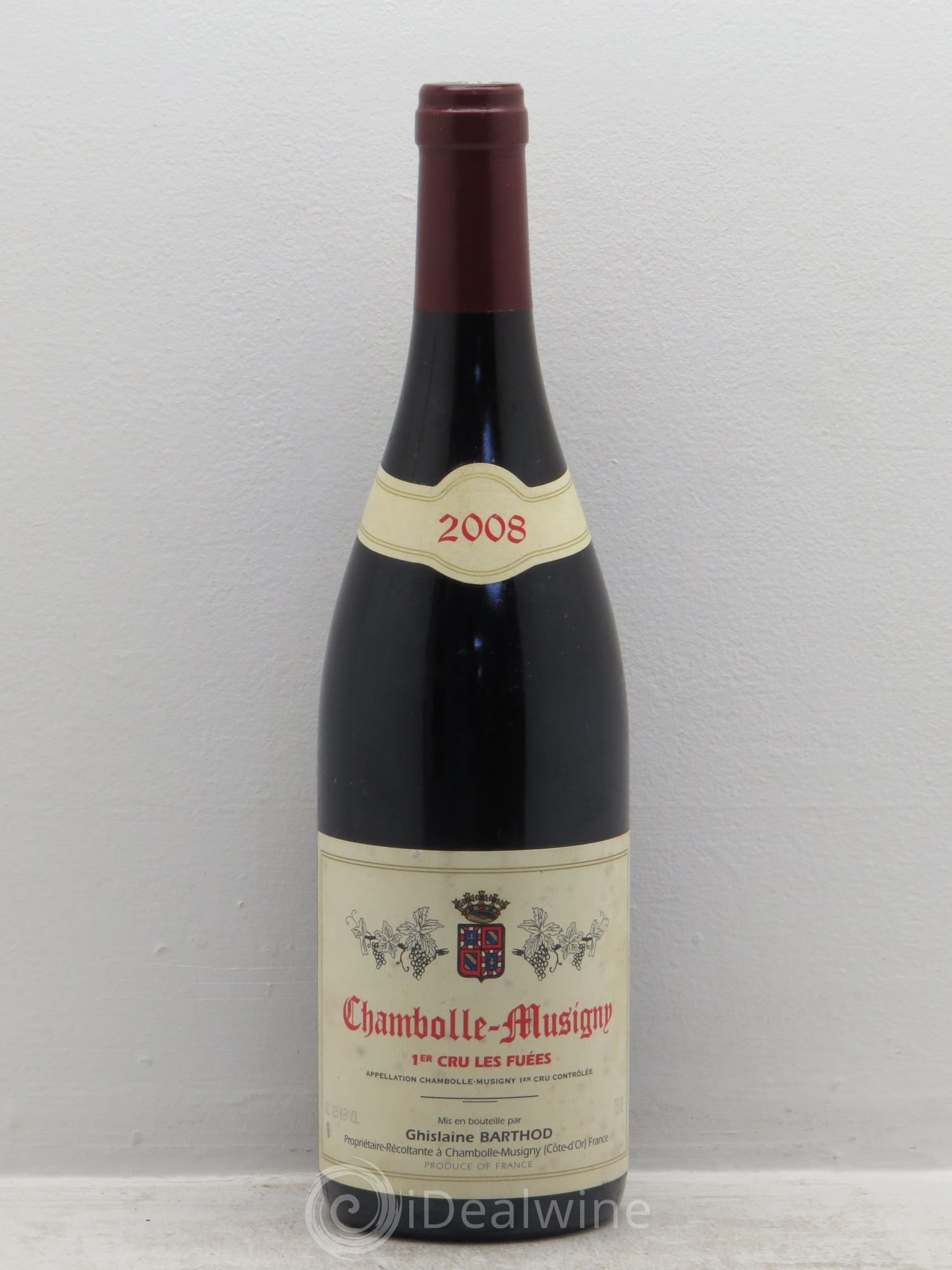 Chambolle-Musigny 1er Cru Barthod 2008 - Lot de 1 bouteille - 0