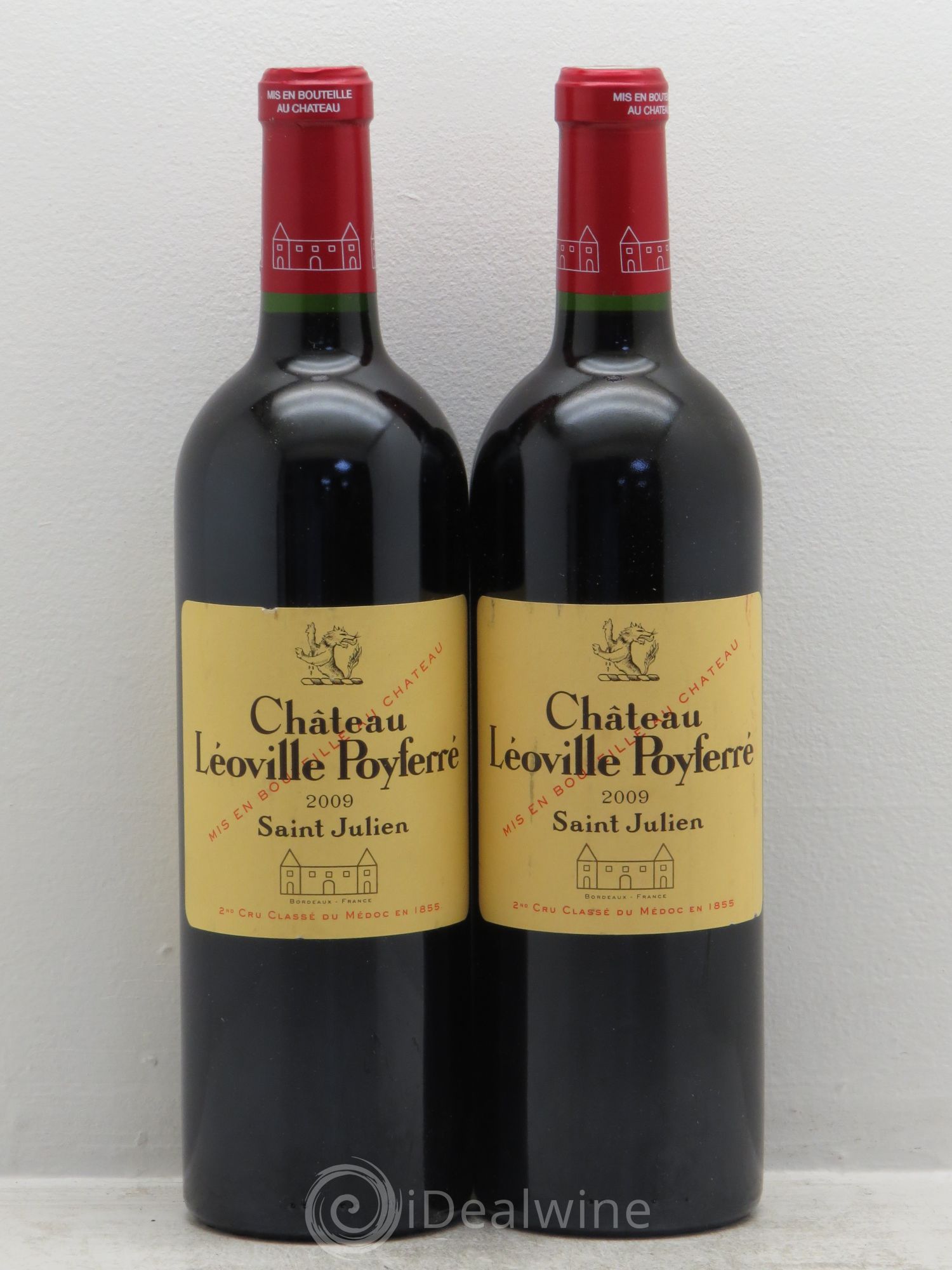 Château Léoville Poyferré 2ème Grand Cru Classé 2009 - Lot de 2 bouteilles - 0