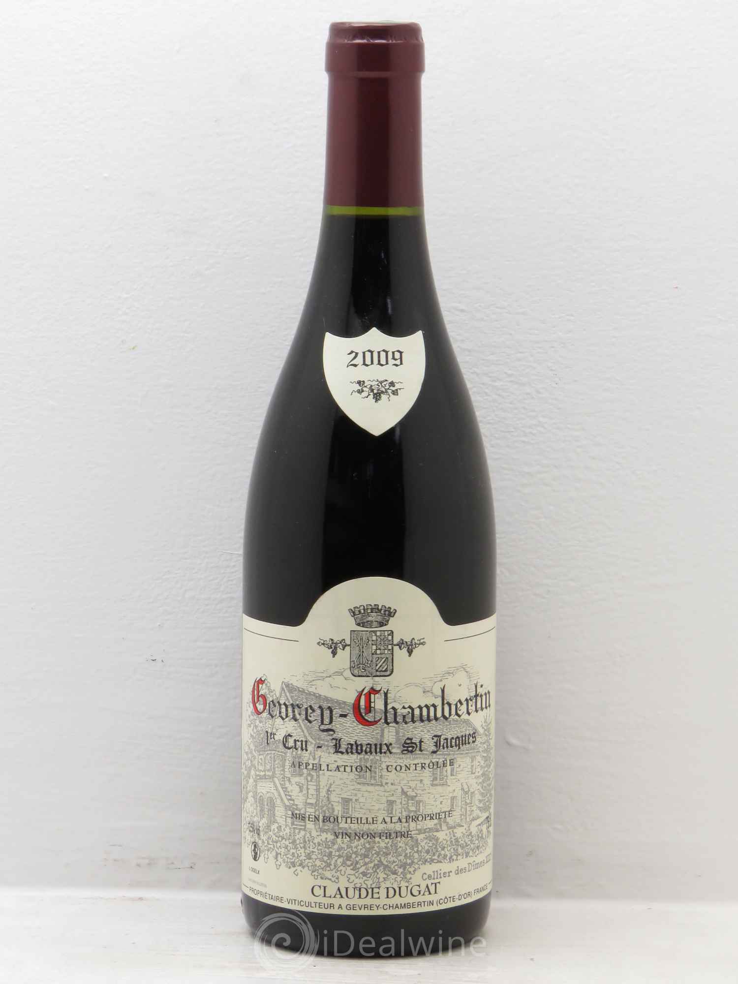 Gevrey-Chambertin 1er Cru Lavaux Saint-Jacques Claude Dugat 2009 - Lot de 1 bouteille - 0