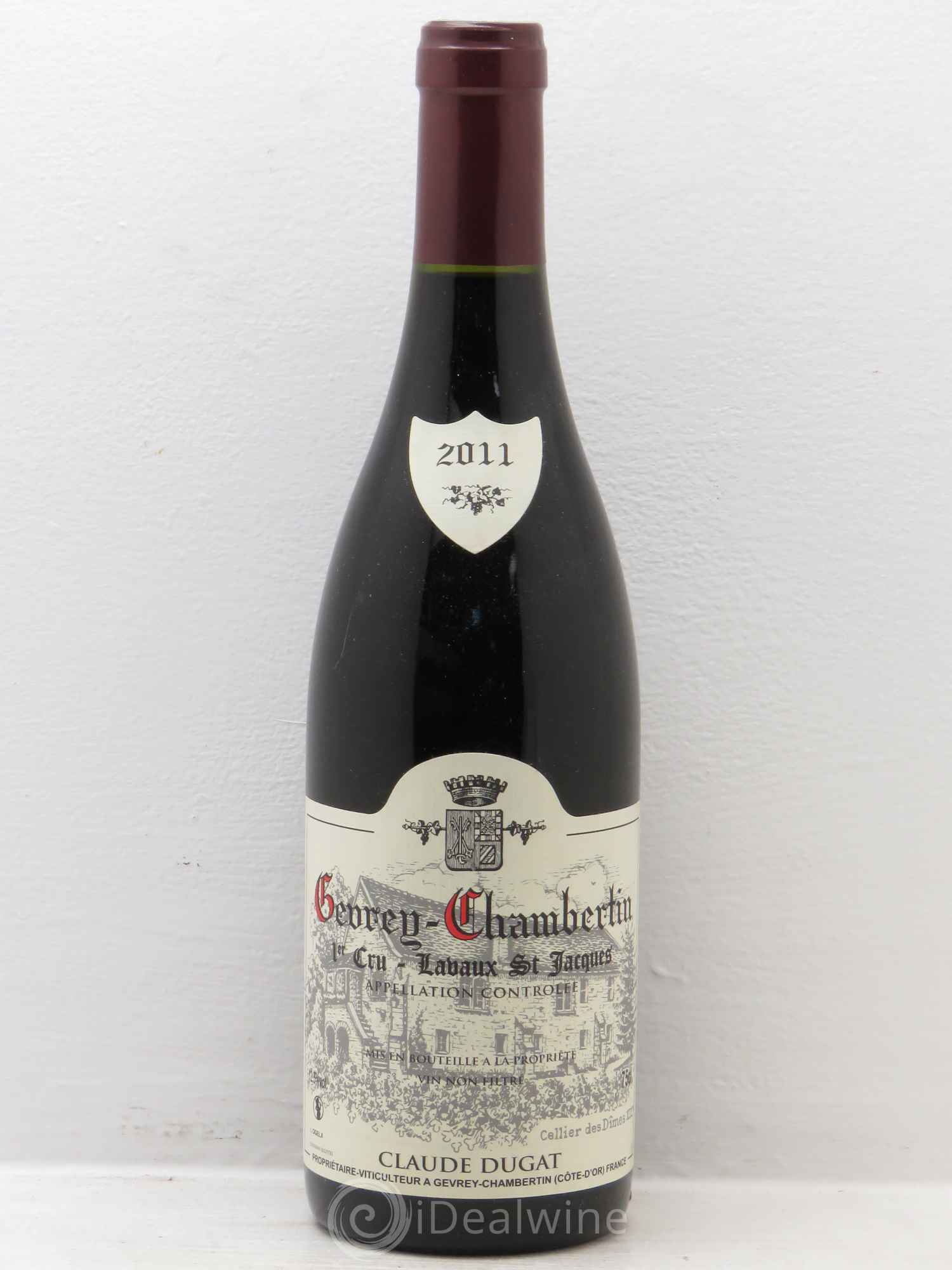 Gevrey-Chambertin 1er Cru Lavaux Saint-Jacques Claude Dugat 2011 - Lot de 1 bouteille - 0