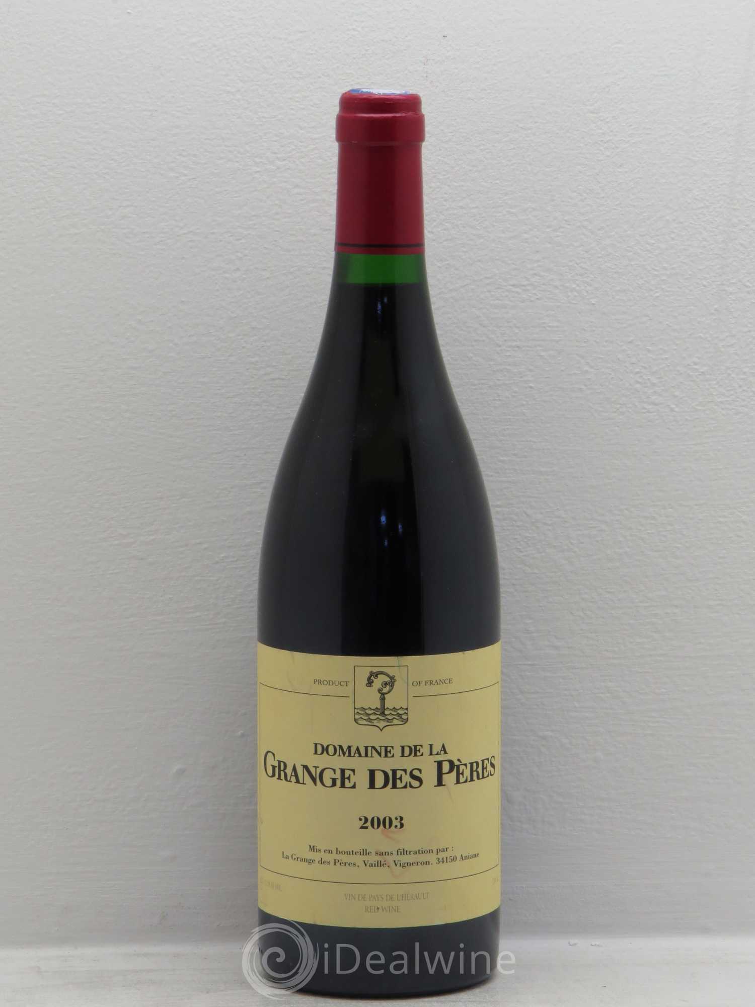 Pays d'Hérault Grange des Pères Laurent Vaillé 2003 - Lot de 1 bouteille - 0