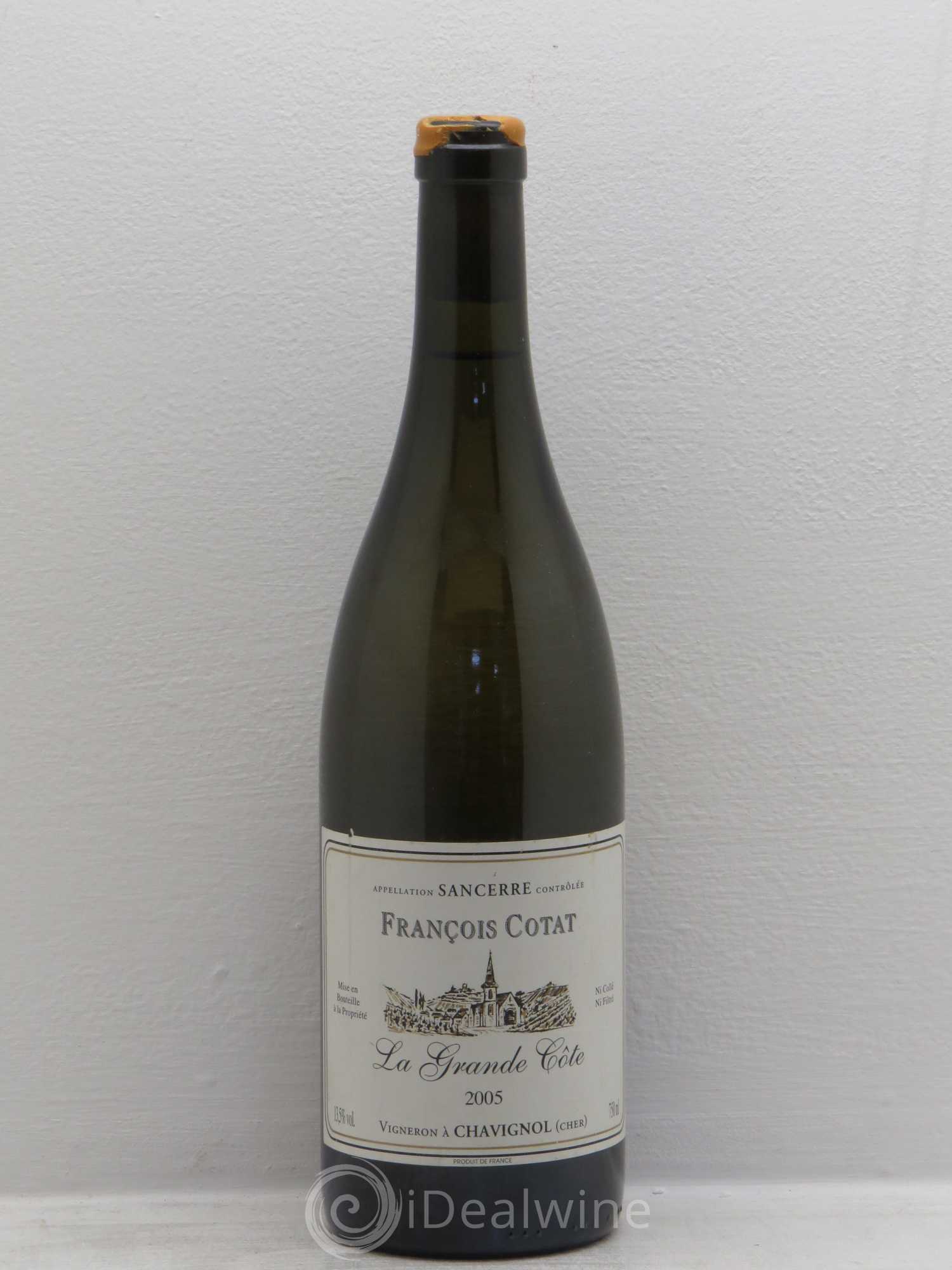 Sancerre La Grande Côte François Cotat 2005 - Lot de 1 bouteille - 0
