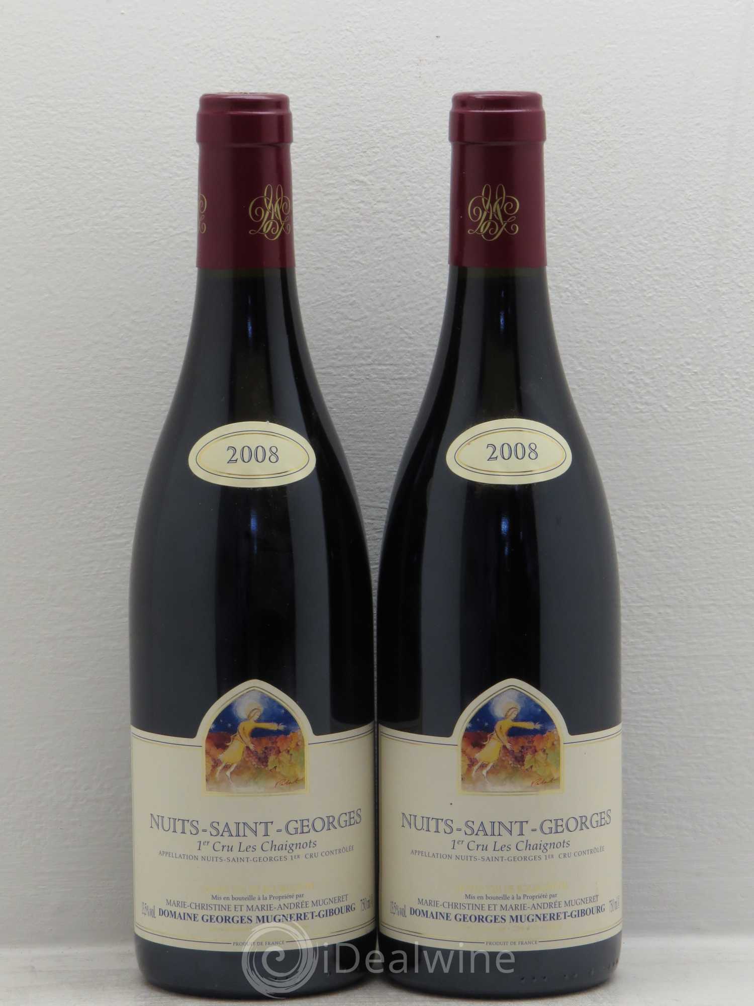 Nuits-Saint-Georges 1er Cru Les Chaignots Mugneret-Gibourg (Domaine) 2008 - Lot de 2 bouteilles - 0