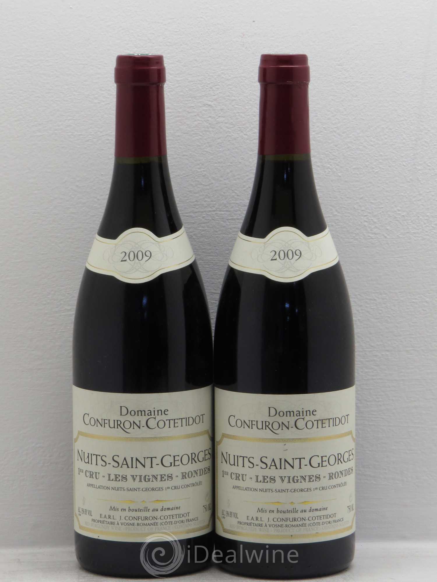 Nuits-Saint-Georges 1er Cru Les Vignes Rondes Confuron-Cotetidot 2009 - Lot de 2 bouteilles - 0