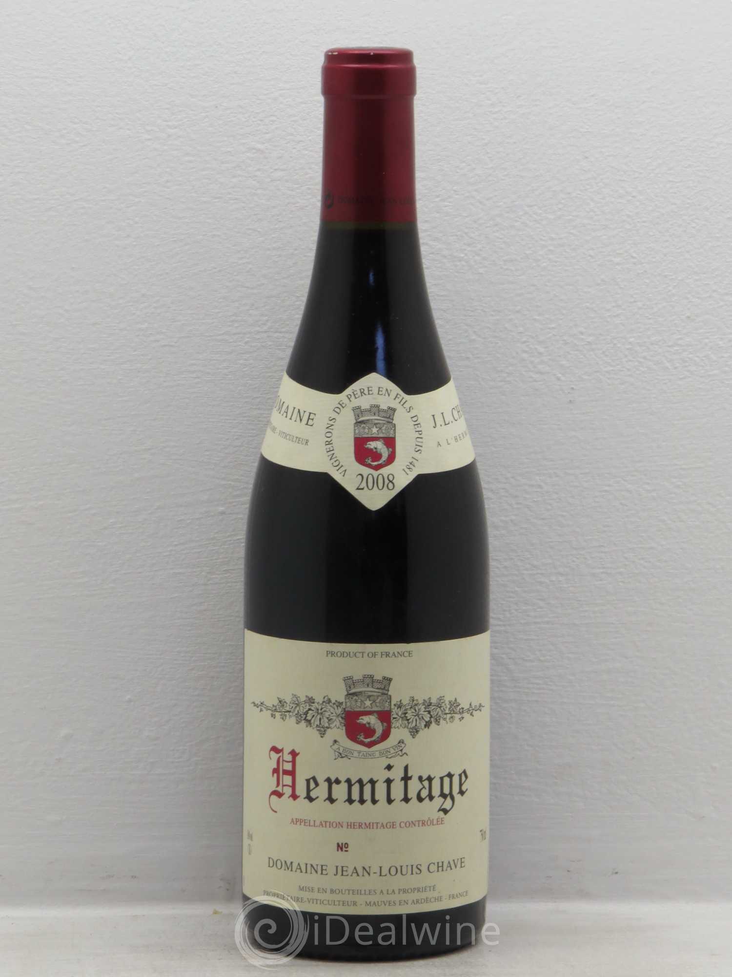 Hermitage Jean-Louis Chave 2008 - Lot de 1 bouteille - 0