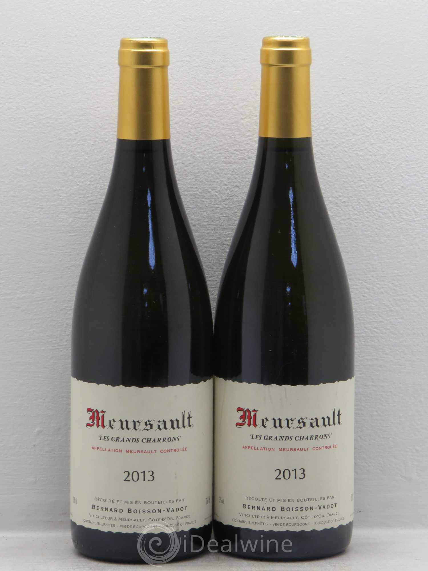 Meursault Les Grands Charrons Boisson-Vadot (Domaine) 2013 - Lot de 2 bouteilles - 0