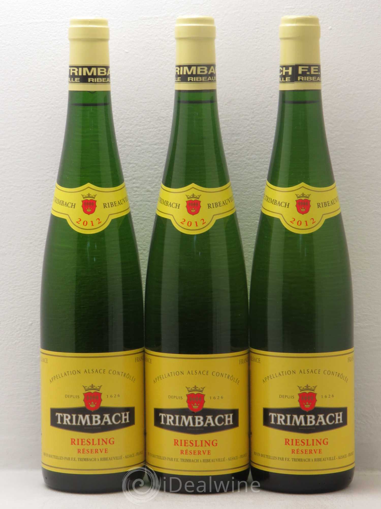 Alsace Riesling Trimbach (Domaine) 2012 - Posten von 3 Flaschen - 0