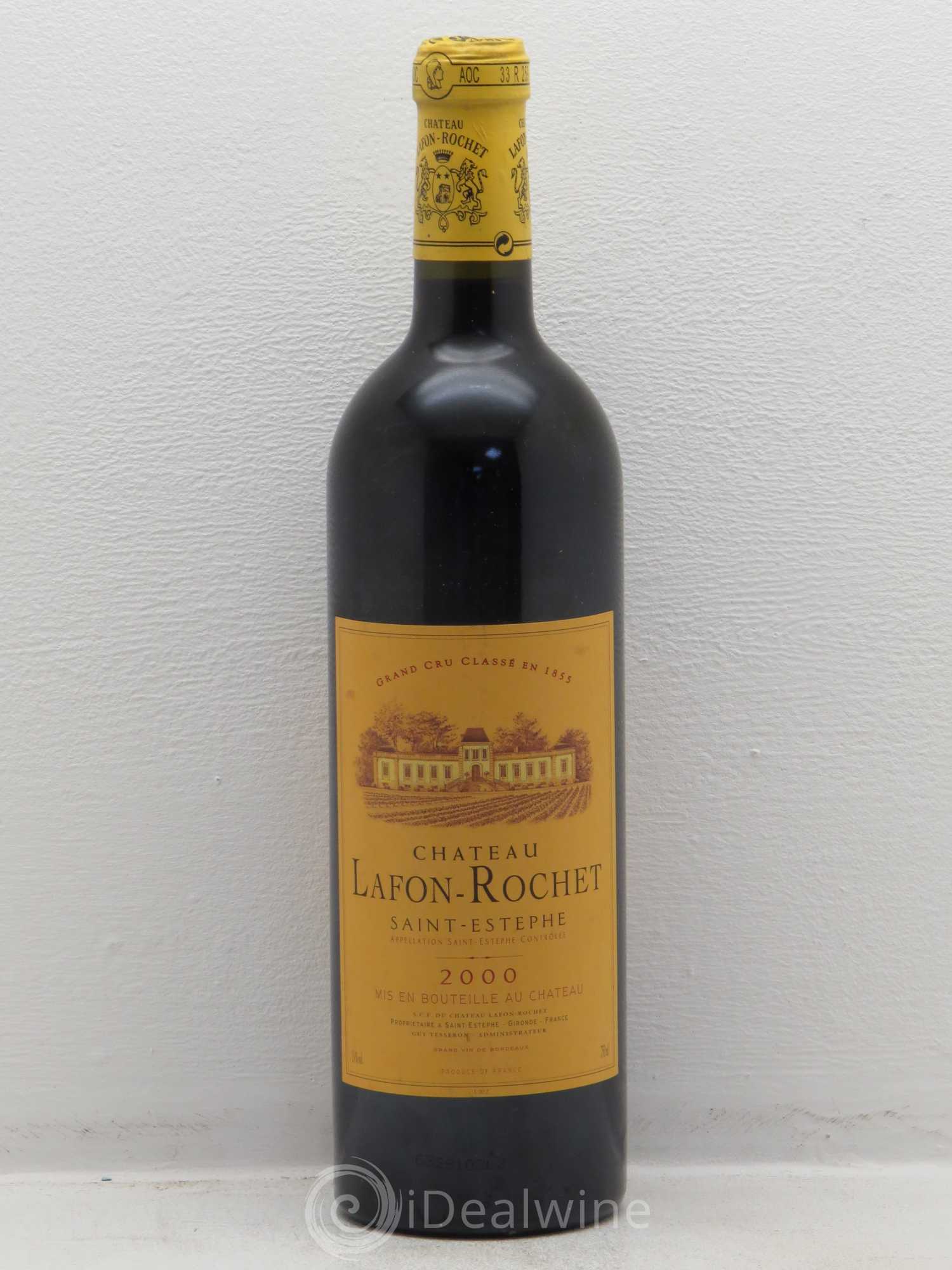 Château Lafon Rochet 4ème Grand Cru Classé 2000 - Lot de 1 bouteille - 0
