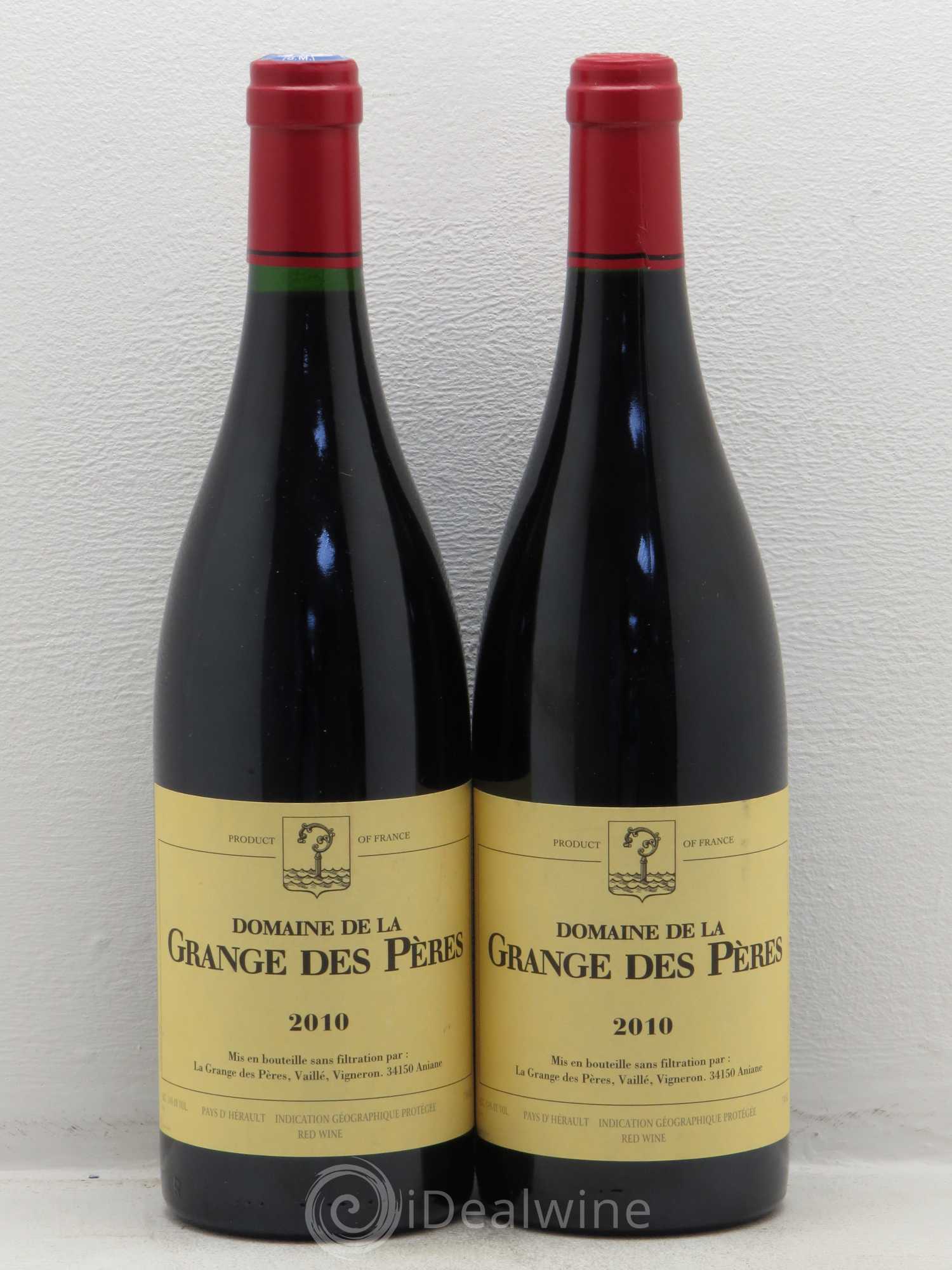 Pays d'Hérault Grange des Pères Laurent Vaillé 2010 - Lot de 2 bouteilles - 0